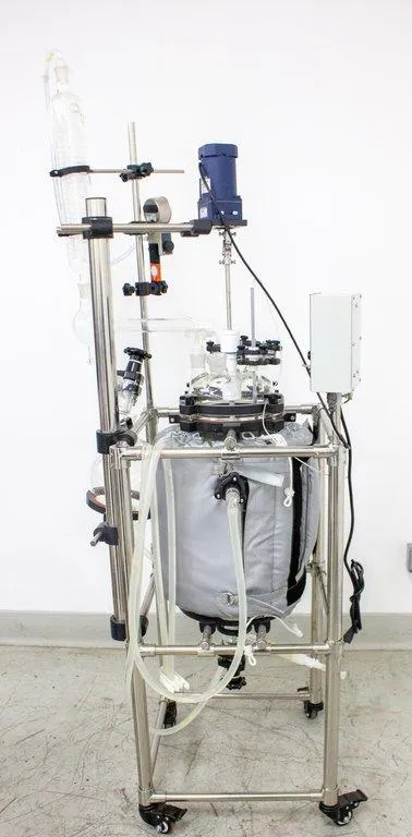 20L Jacketed Glass Reaction Vessel with Stirrer