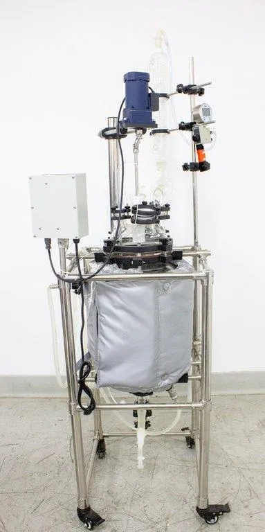 20L Jacketed Glass Reaction Vessel with Stirrer