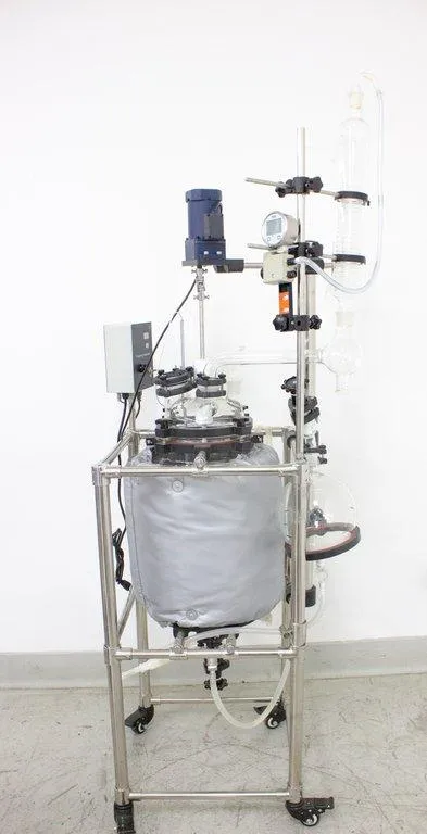 20L Jacketed Glass Reaction Vessel with Stirrer