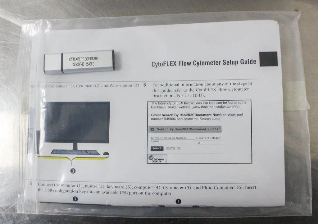 Brand NEW Beckman Coulter CytoFLEX S Flow Cytometer C07822 with Configuration Key