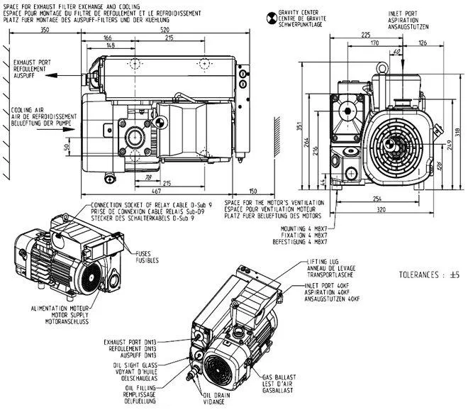 Leybold Sogevac SV65BIFC Vacuum Pump 960465V013003