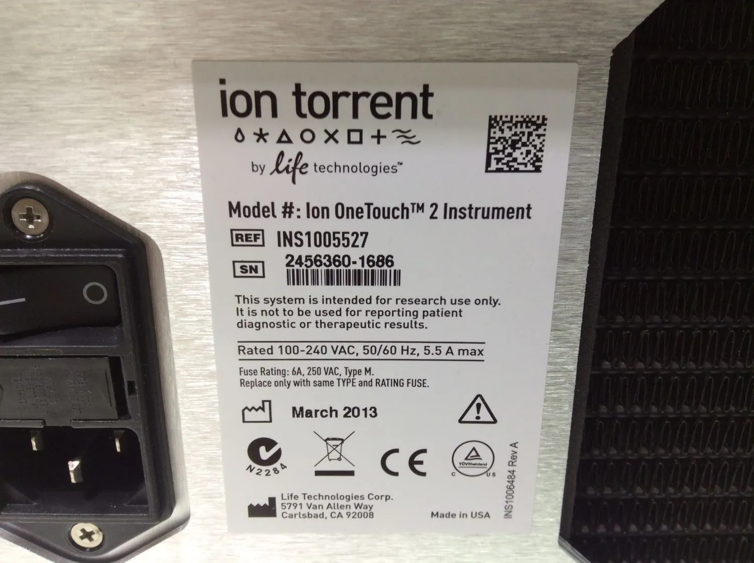 Life Technologies Ion Torrent Ion OneTouch 2