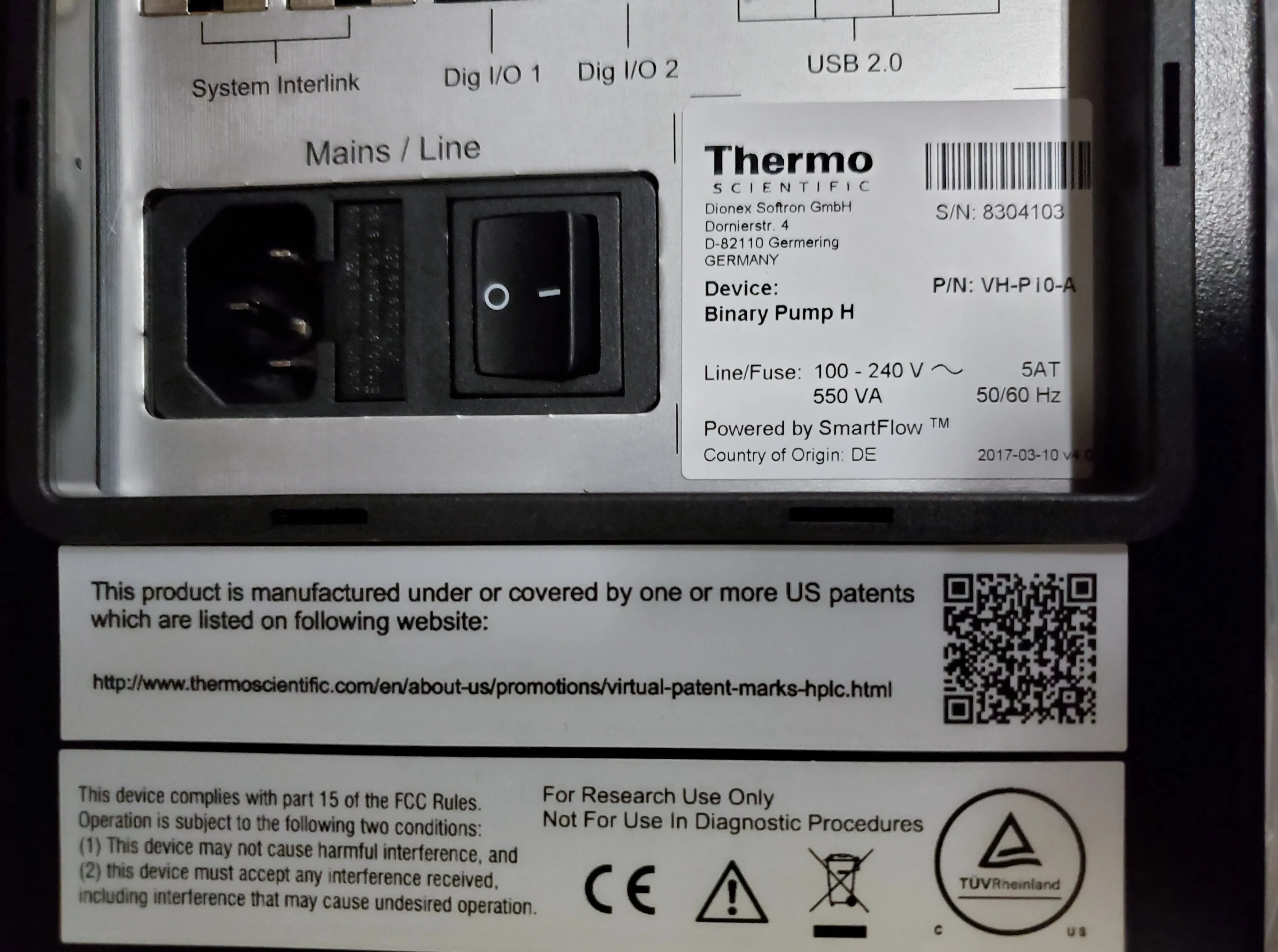 Thermo Scientific Vanquish Binary Pump HLPC Focused