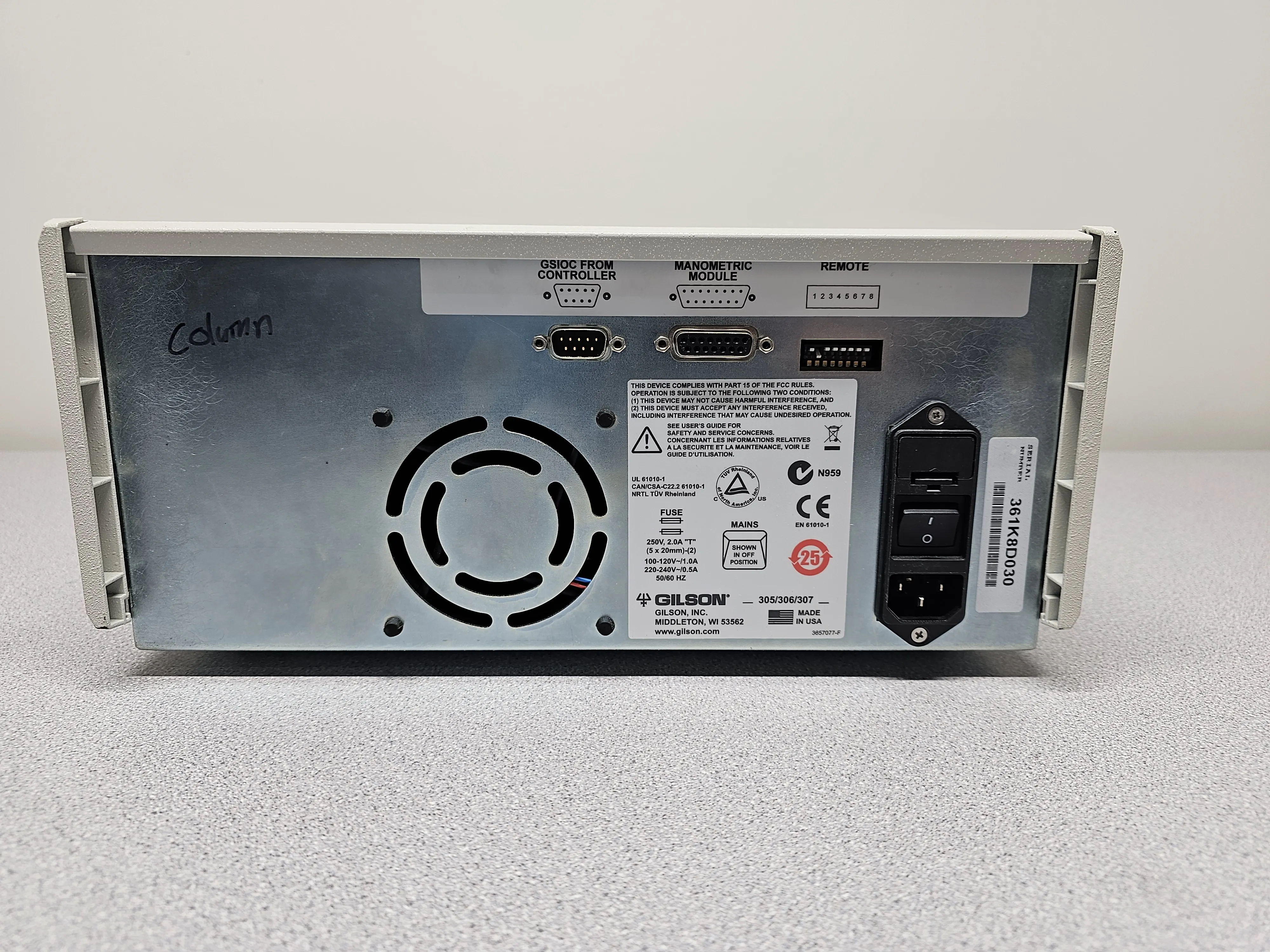 Gilson 306 HPLC Pump, Used, 30-Day Warranty