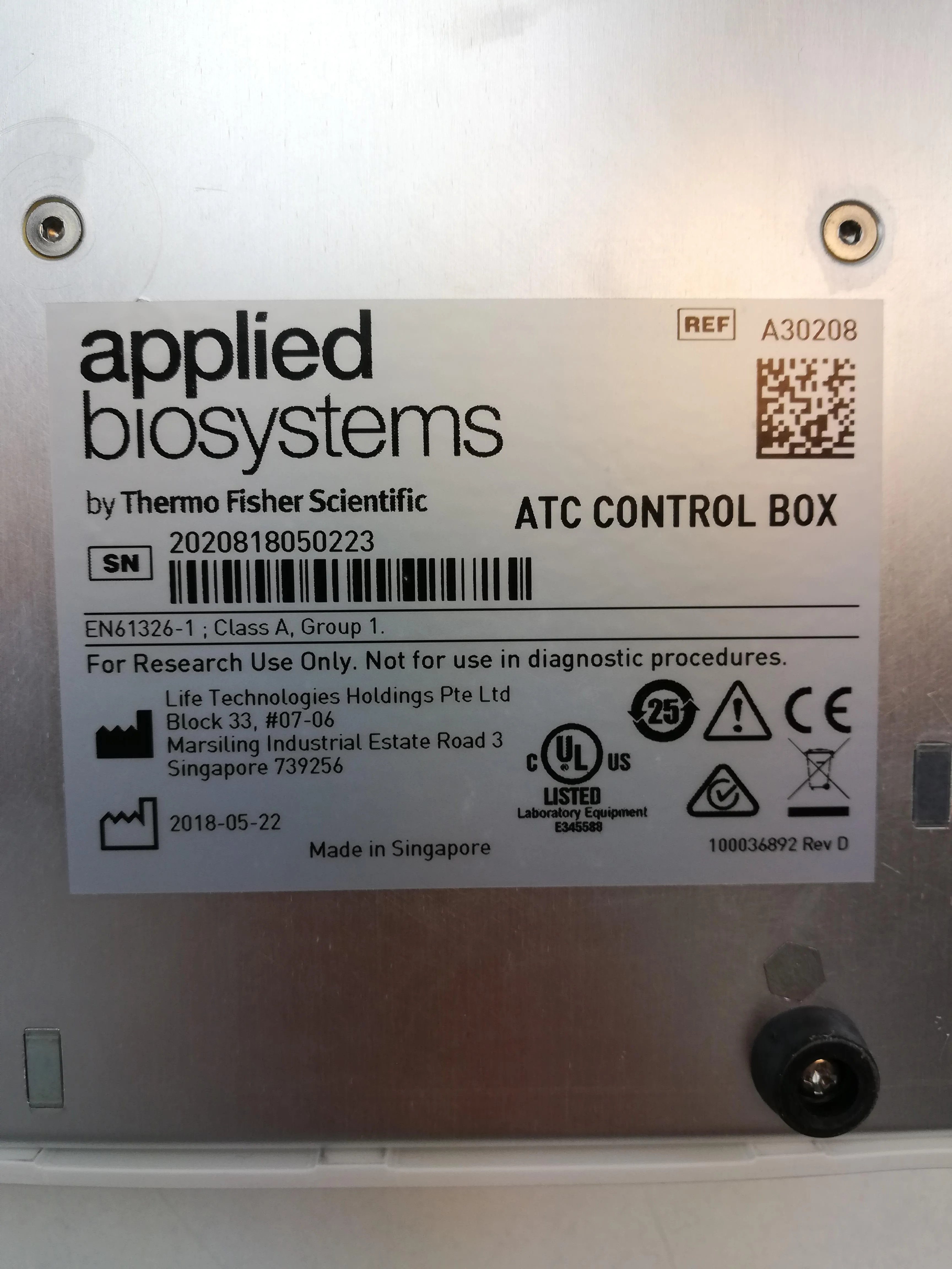 Applied Biosystems ATC Control Box A30208