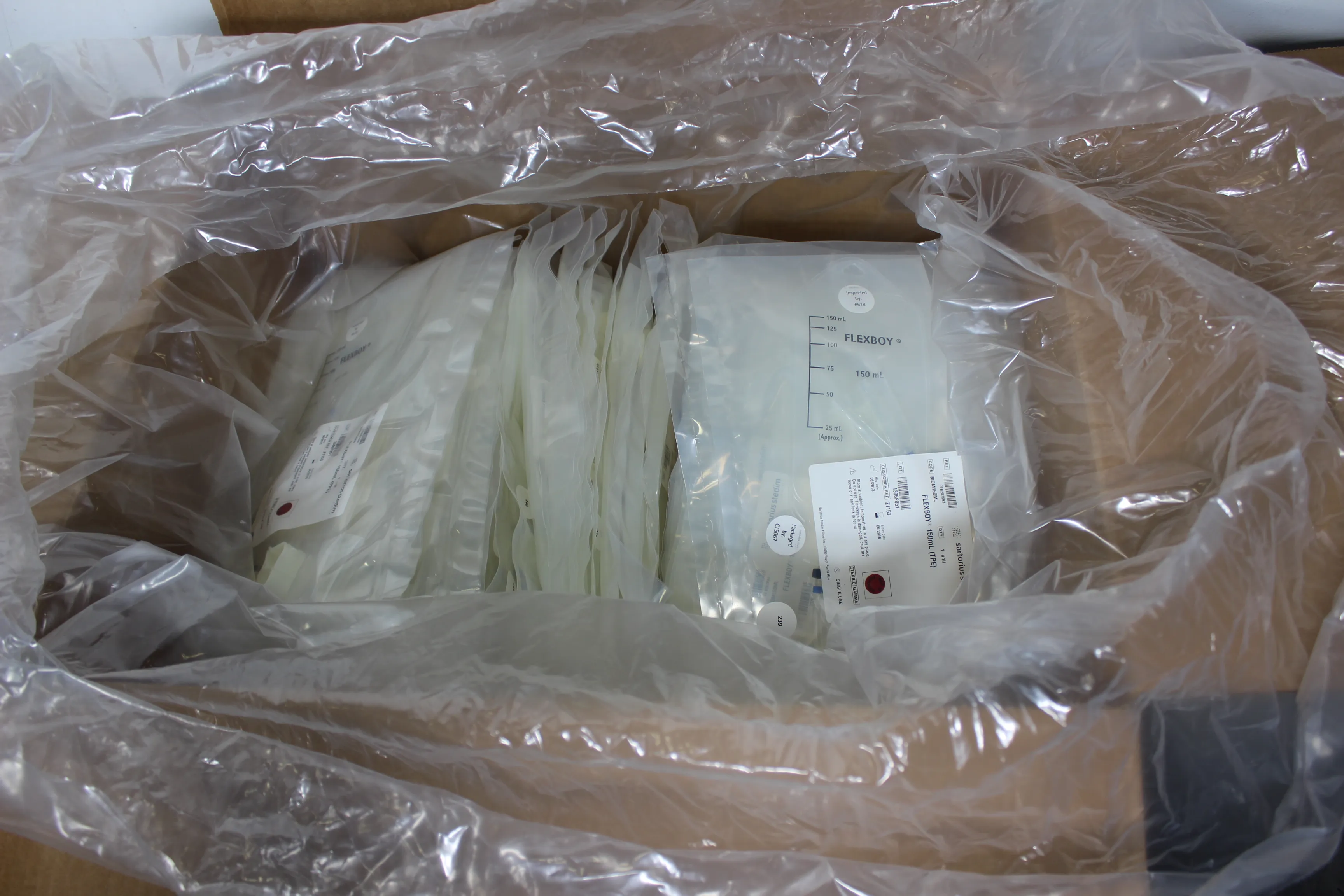 Sartorius Flexboy 150mL TPE BIOM150ML Bioprocessing Bags