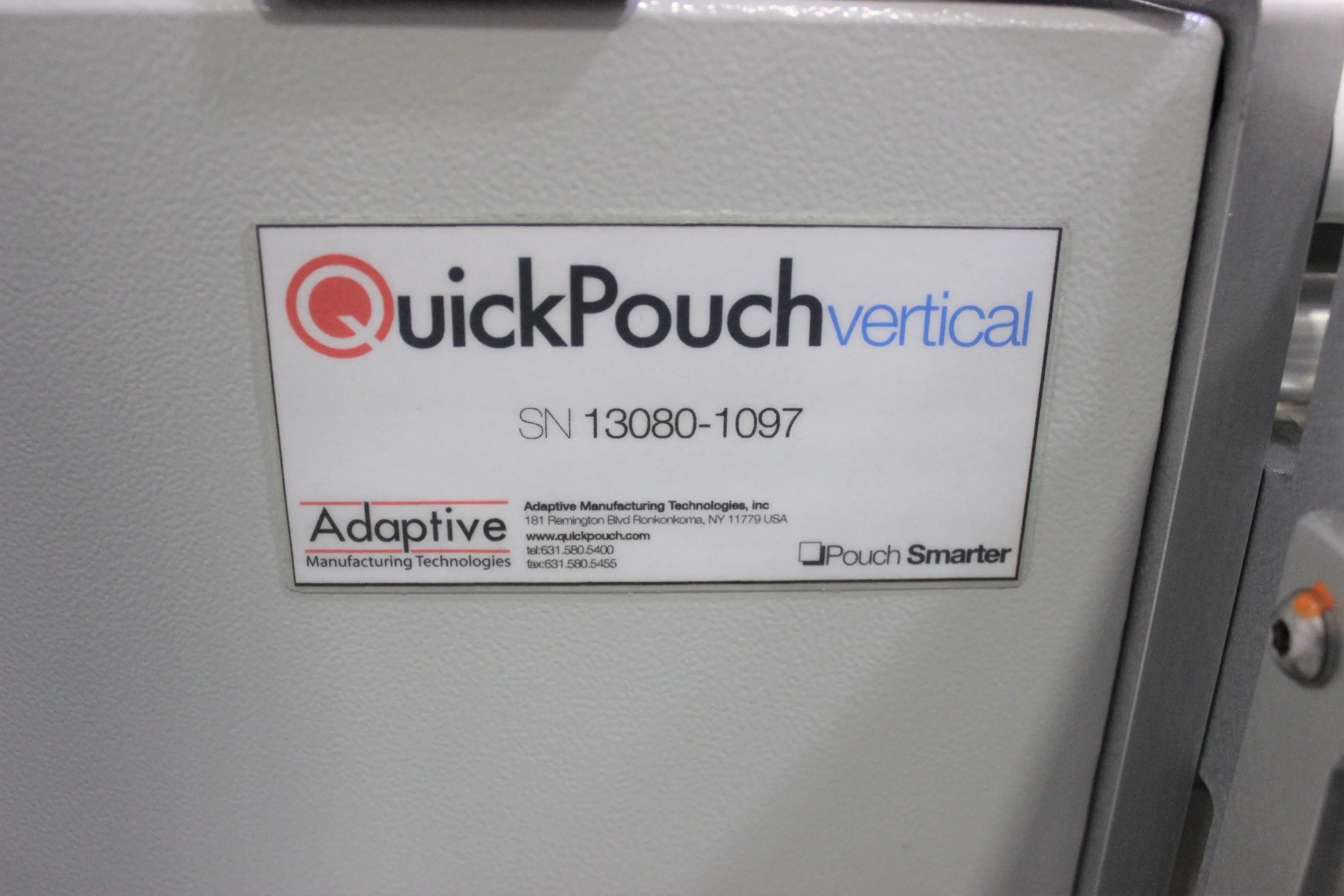 Pouch Smarter QuickPouch Vertical Used Packager / Bag Sealer 120V/220V 50Hz/60Hz 30-Day Warranty