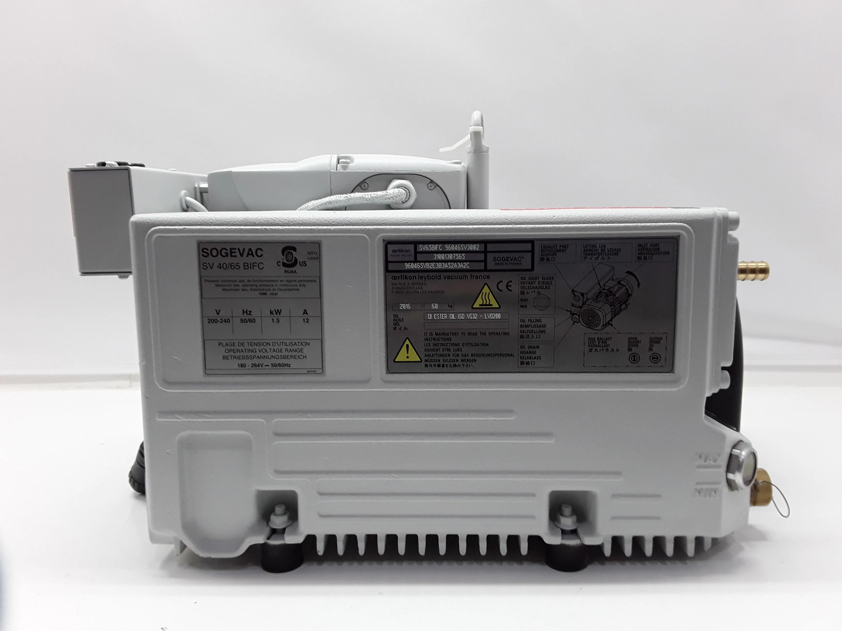 Leybold Sogevac SV65 BI FC Vacuum Pump