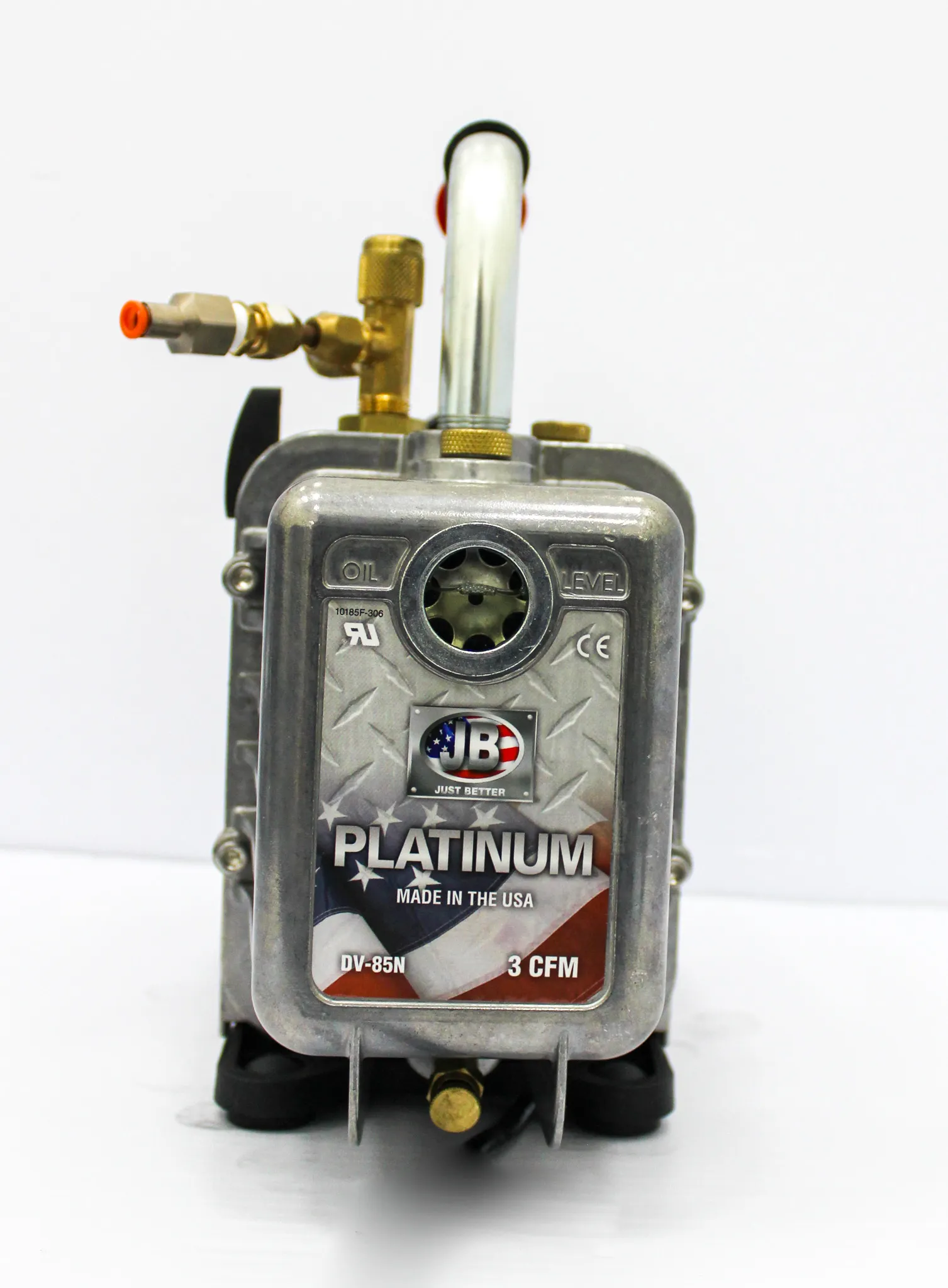 JB Platinum DV-85N Vacuum Pump with Oil, Model: C55JXKPK-5060, Used, 30-Day Warranty