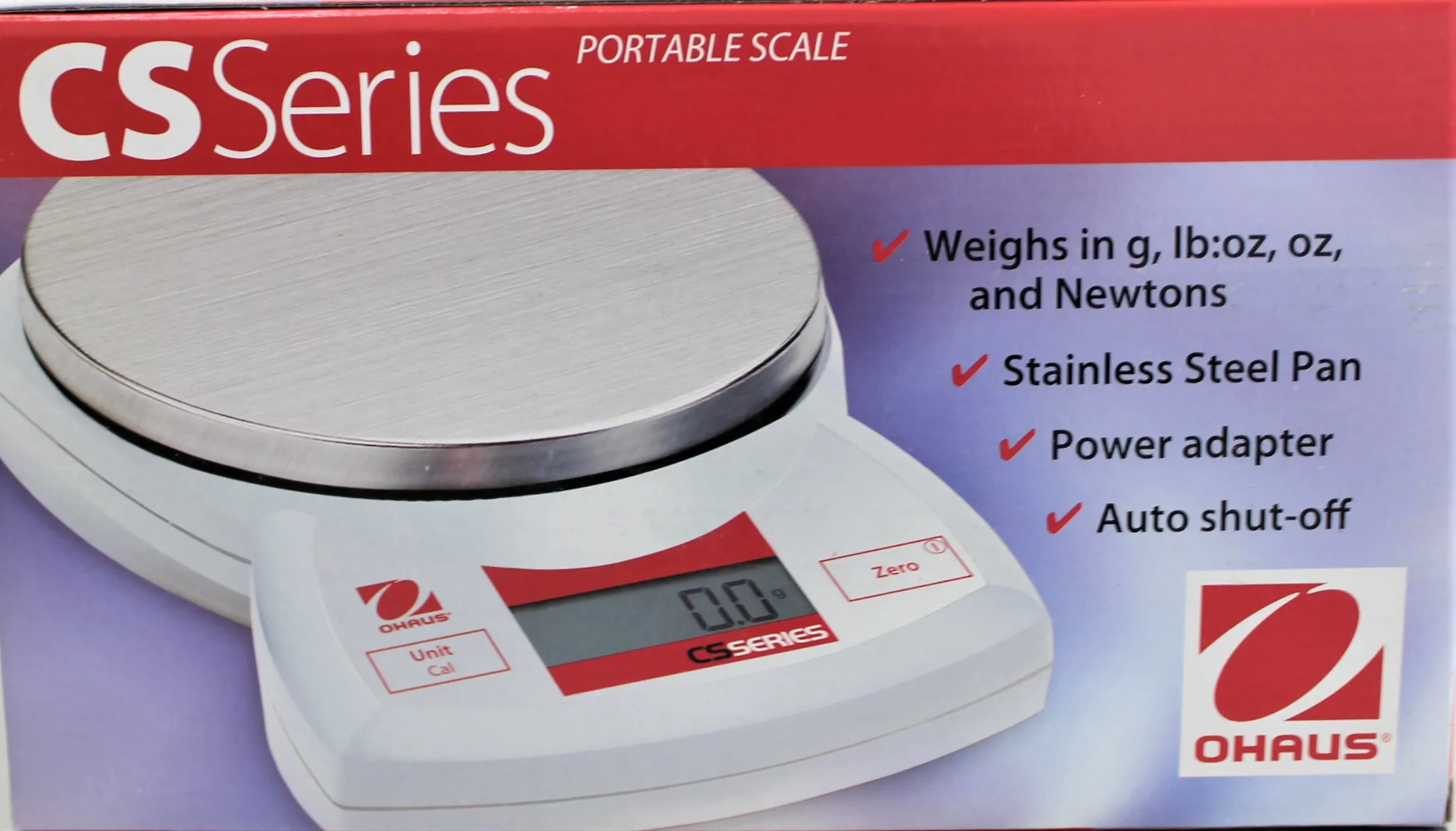 Ohaus Compact Scale CS200 200g Capacity 0.1g Readability Laboratory Bench Scale