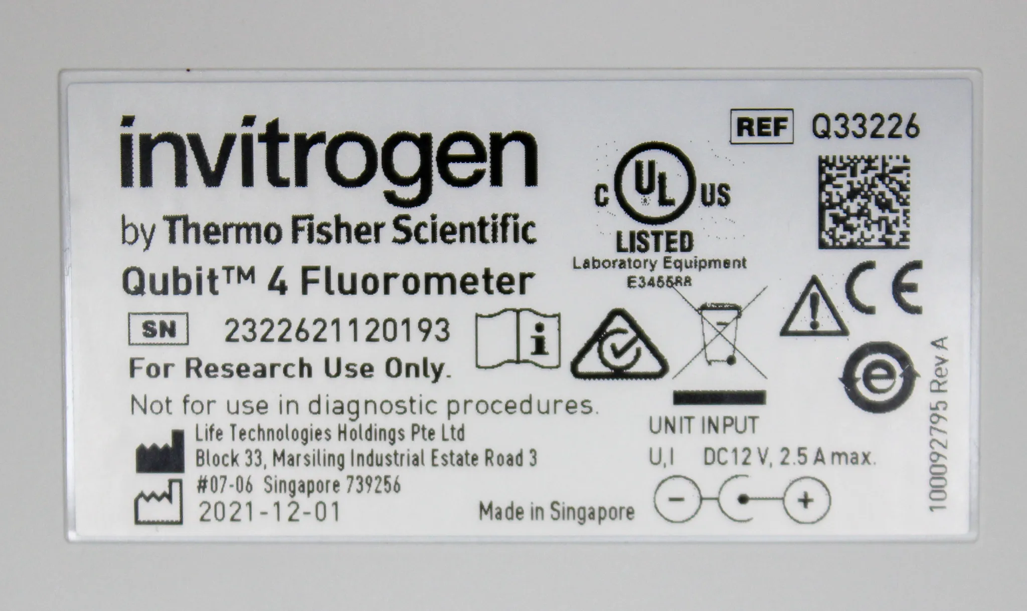 Invitrogen Qubit 4 Fluorometer with WiFi