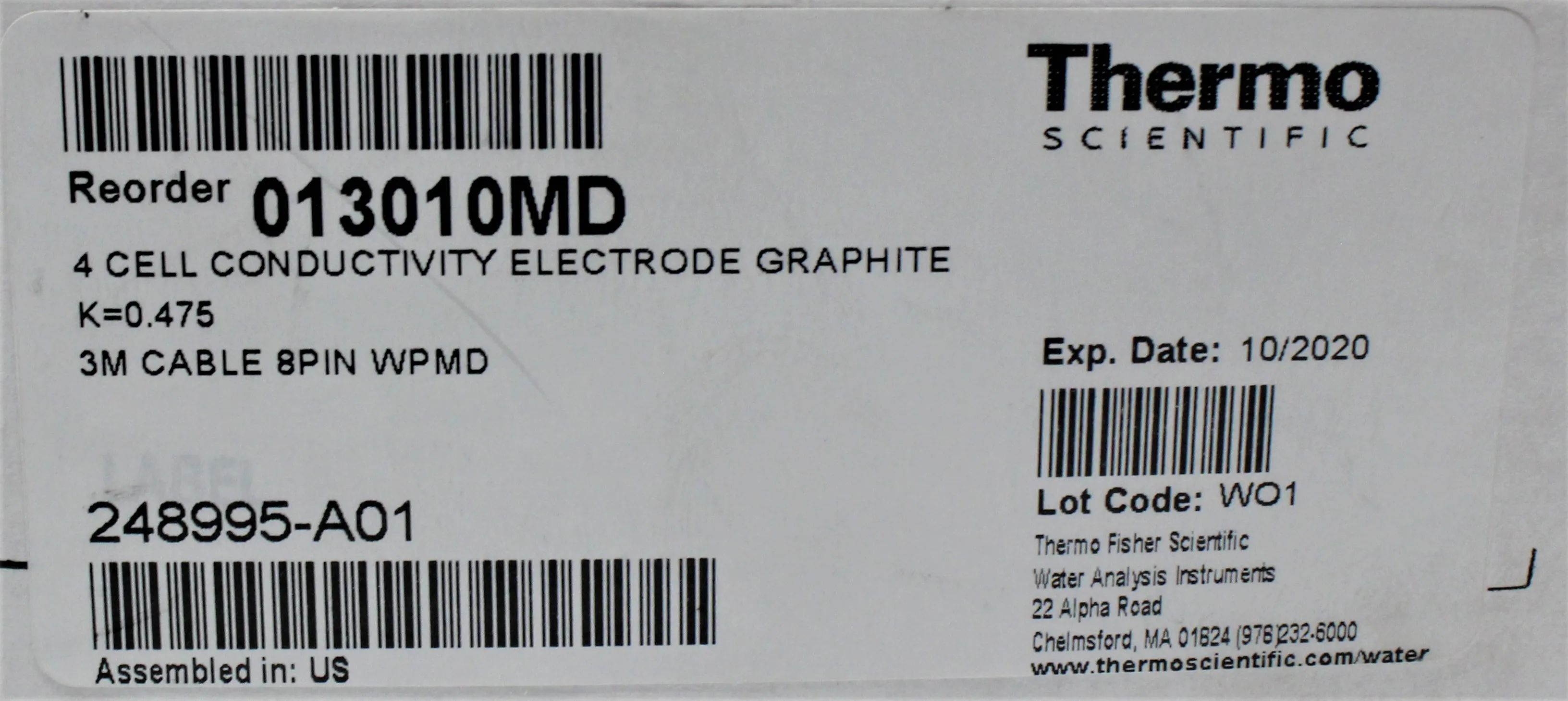 Thermo Scientific Orion DuraProbe 4-Electrode Conductivity Cells 013010MD