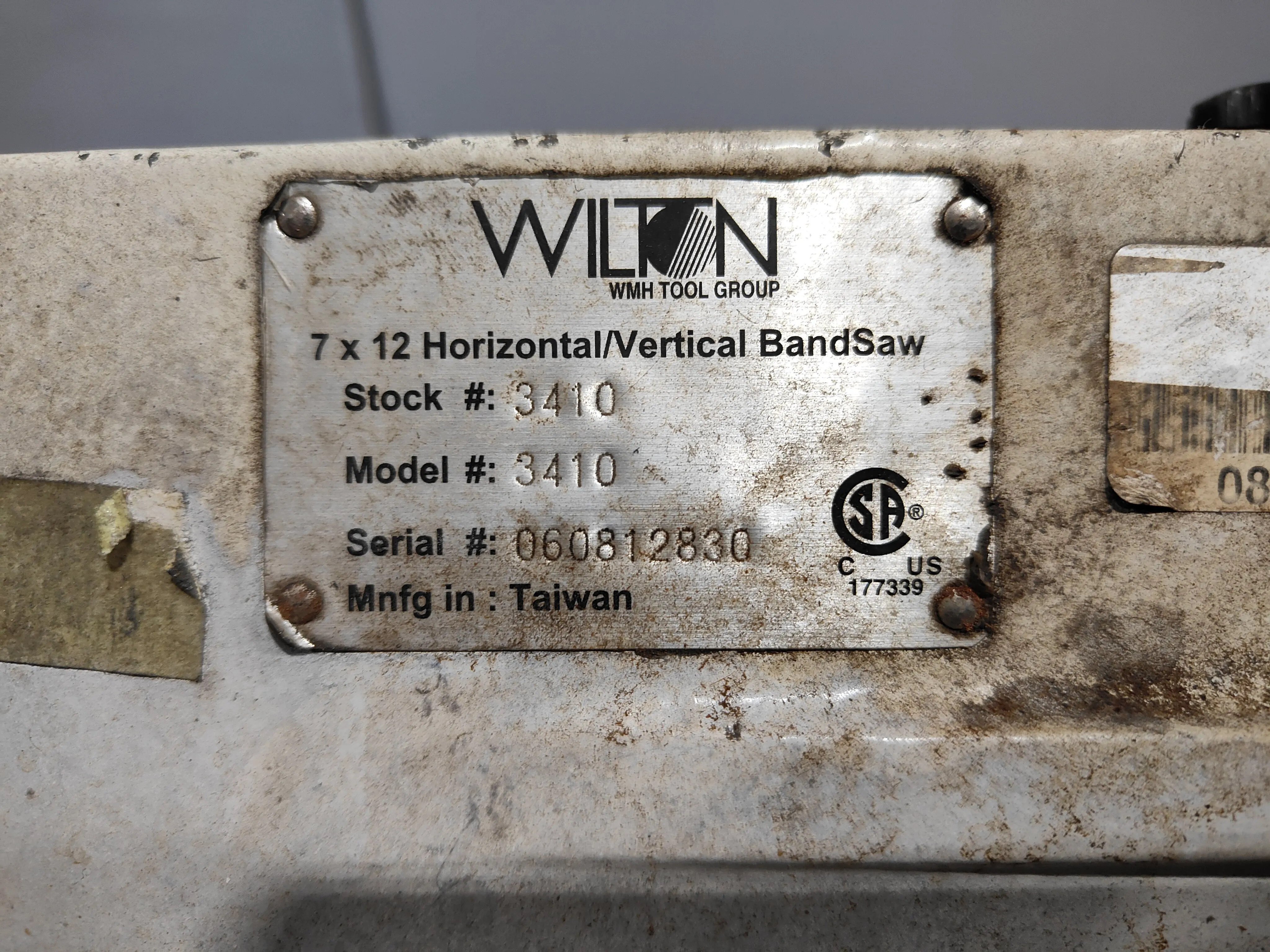 Wilton 5634001 7 x 10 Horizontal Metalworking Band Saw