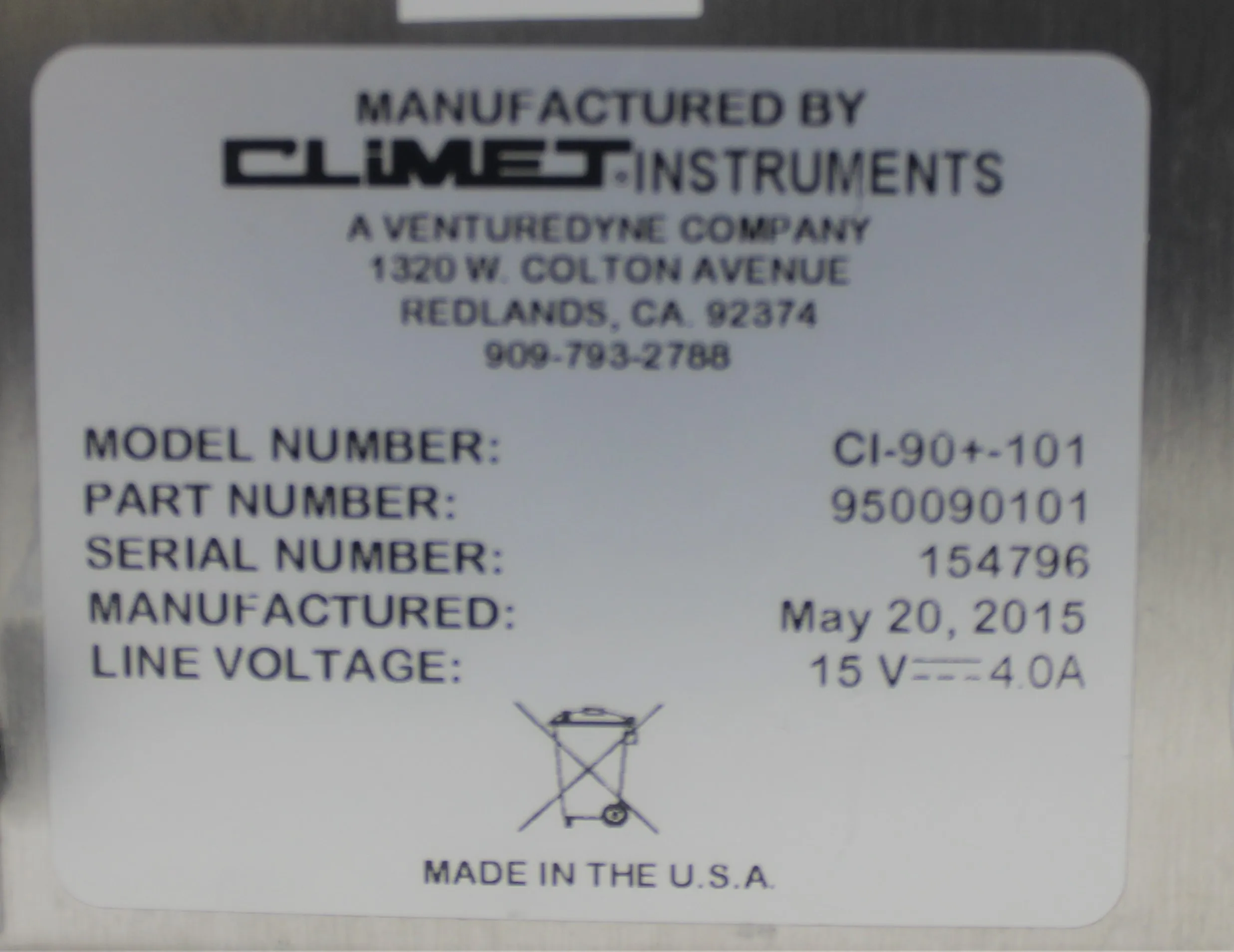 Climet Instruments CI-90+-101 Microbial Air Sampler