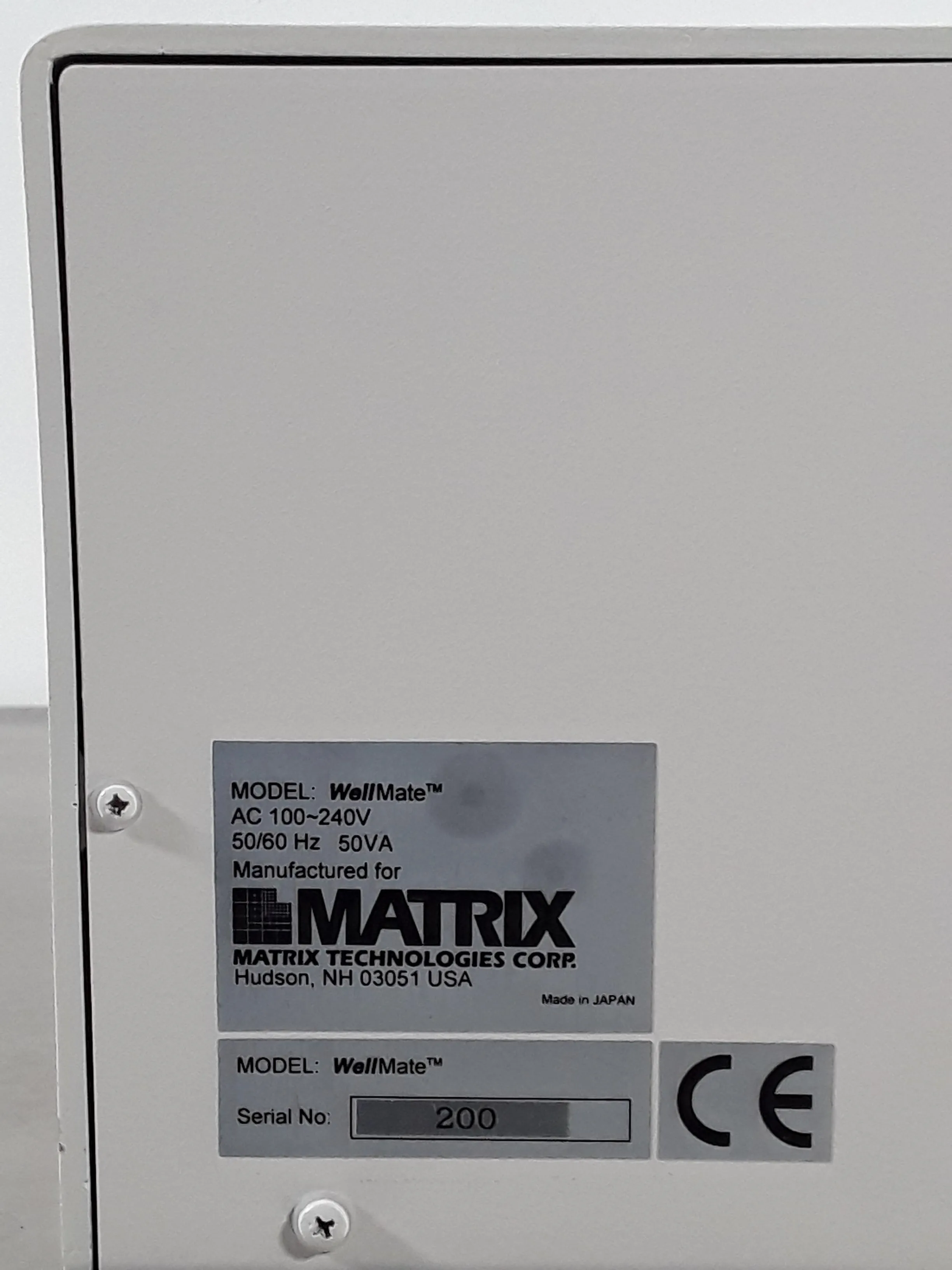 Matrix Well Mate 8-Channel Fluid Dispenser for 96- and 384-Well Microplates