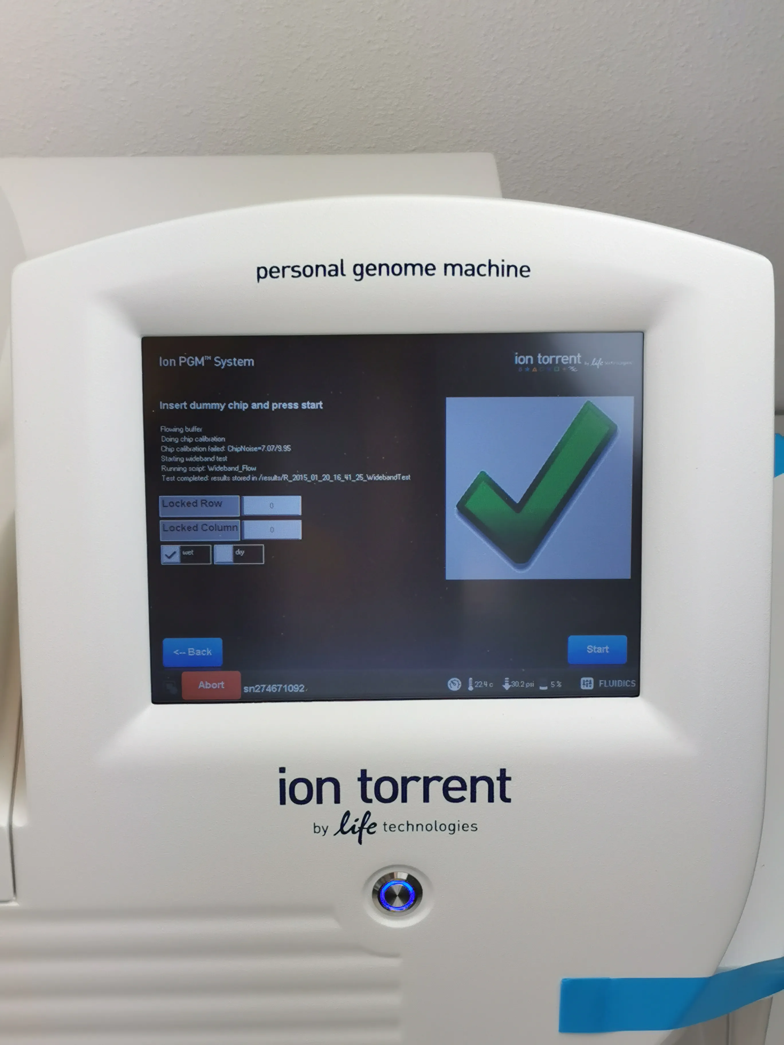 Ion Torrent Personal Genome Machine 7467 DNA Sequencer