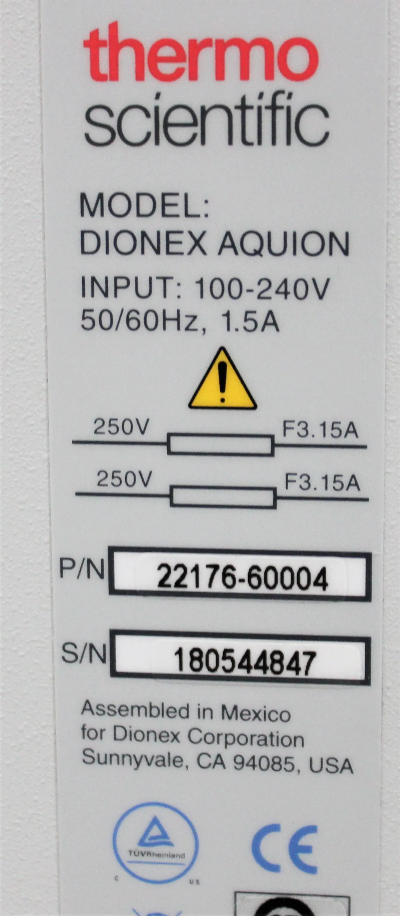 Thermo Scientific Dionex Aquion Ion Chromatography System