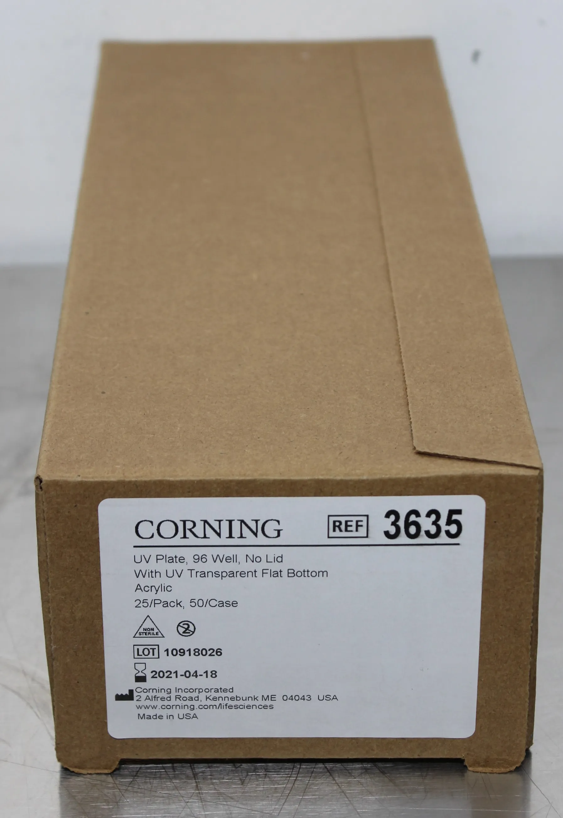 Corning 96-well Clear Flat Bottom UV-Transparent Microplate