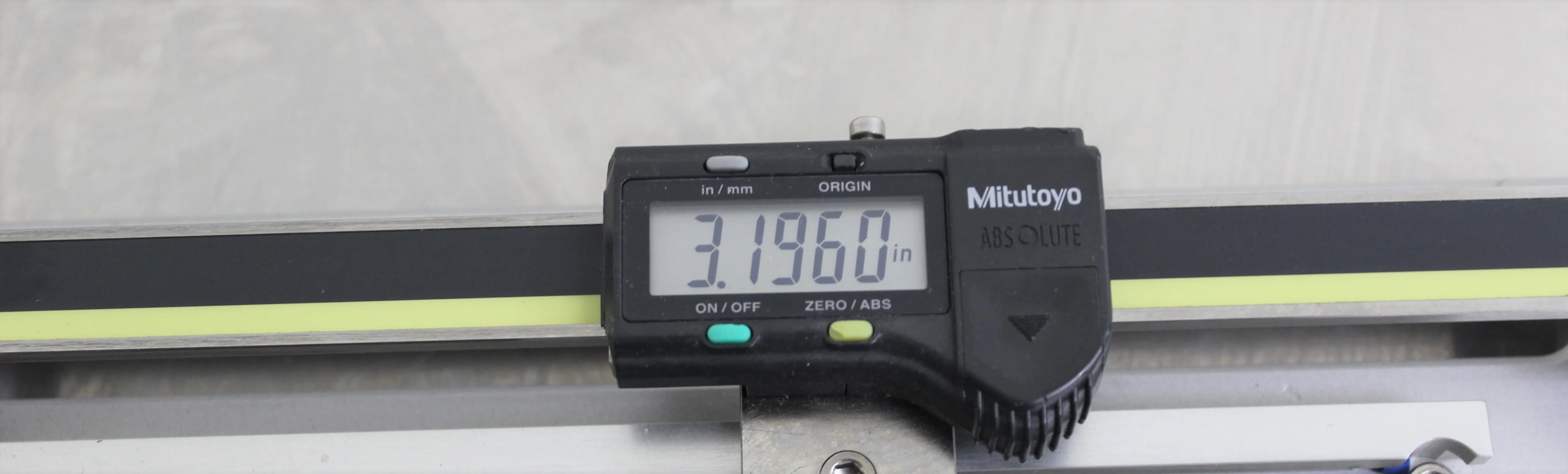 Mitutoyo 500 Absolute Scale Digital Caliper on Custom Base