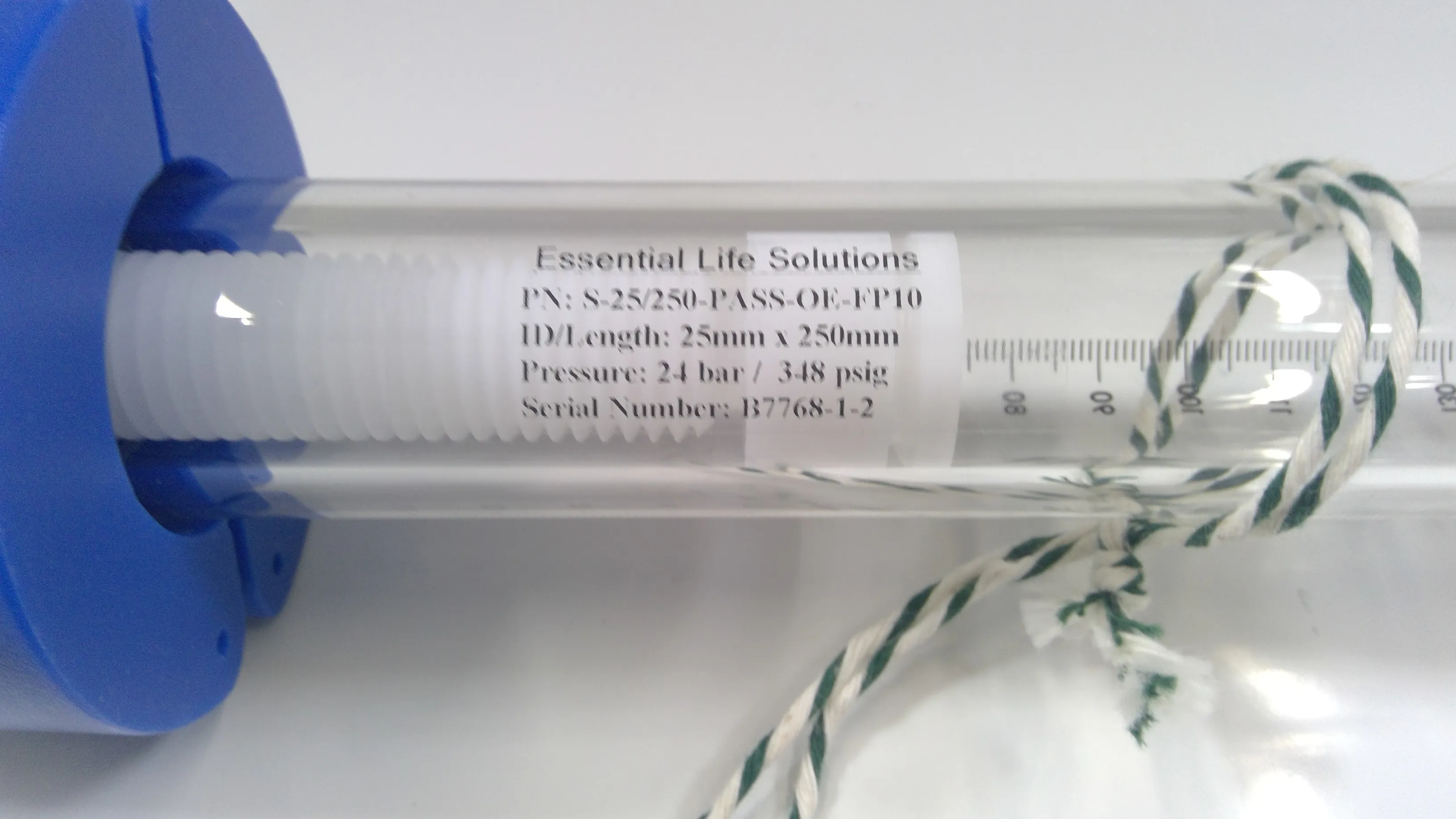 Essential Life Solutions SNAP Column S-25/250-PASS-OE-FP10 Liquid Preparative Chromatography