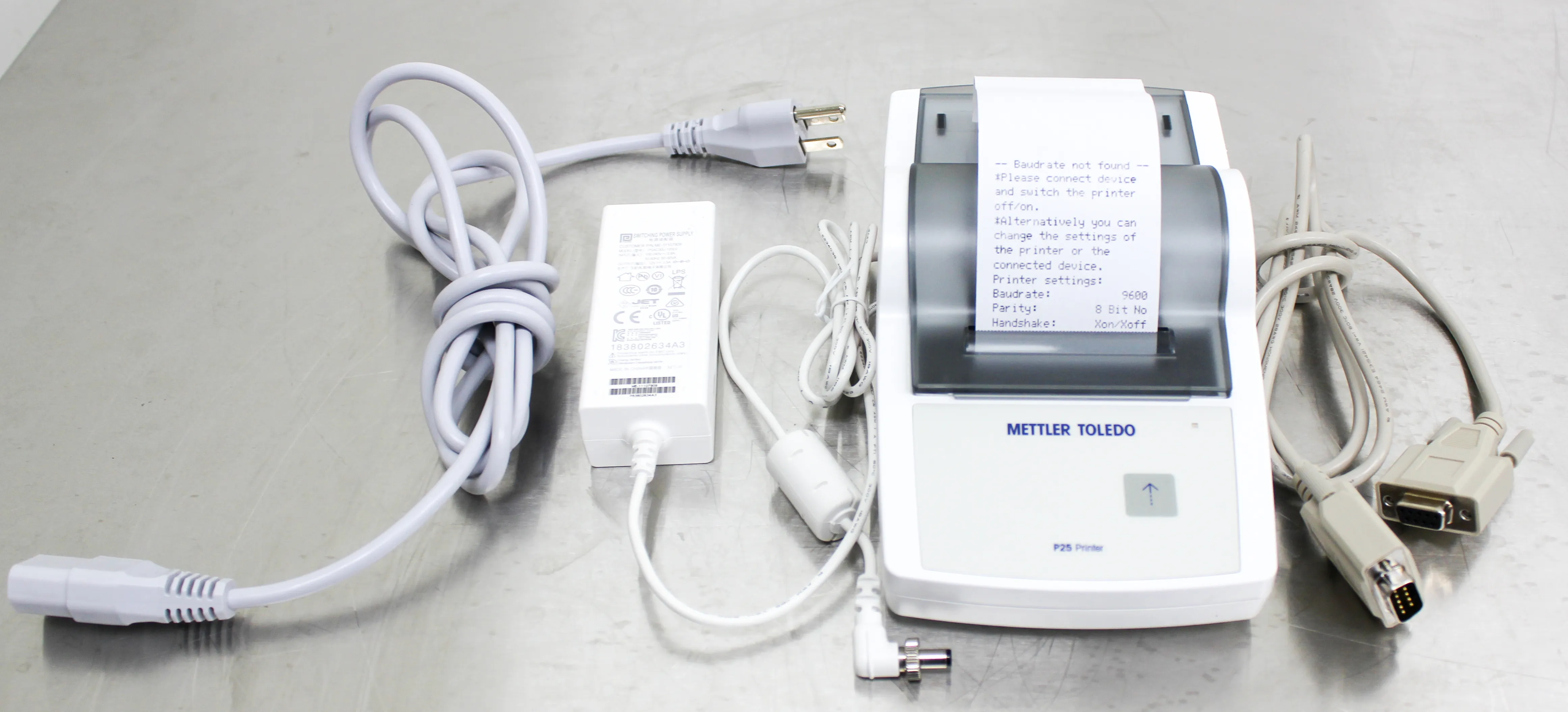 Mettler Toledo Lab Equip ACC Data Writer RS-P25 Mini Dot Matrix Printer