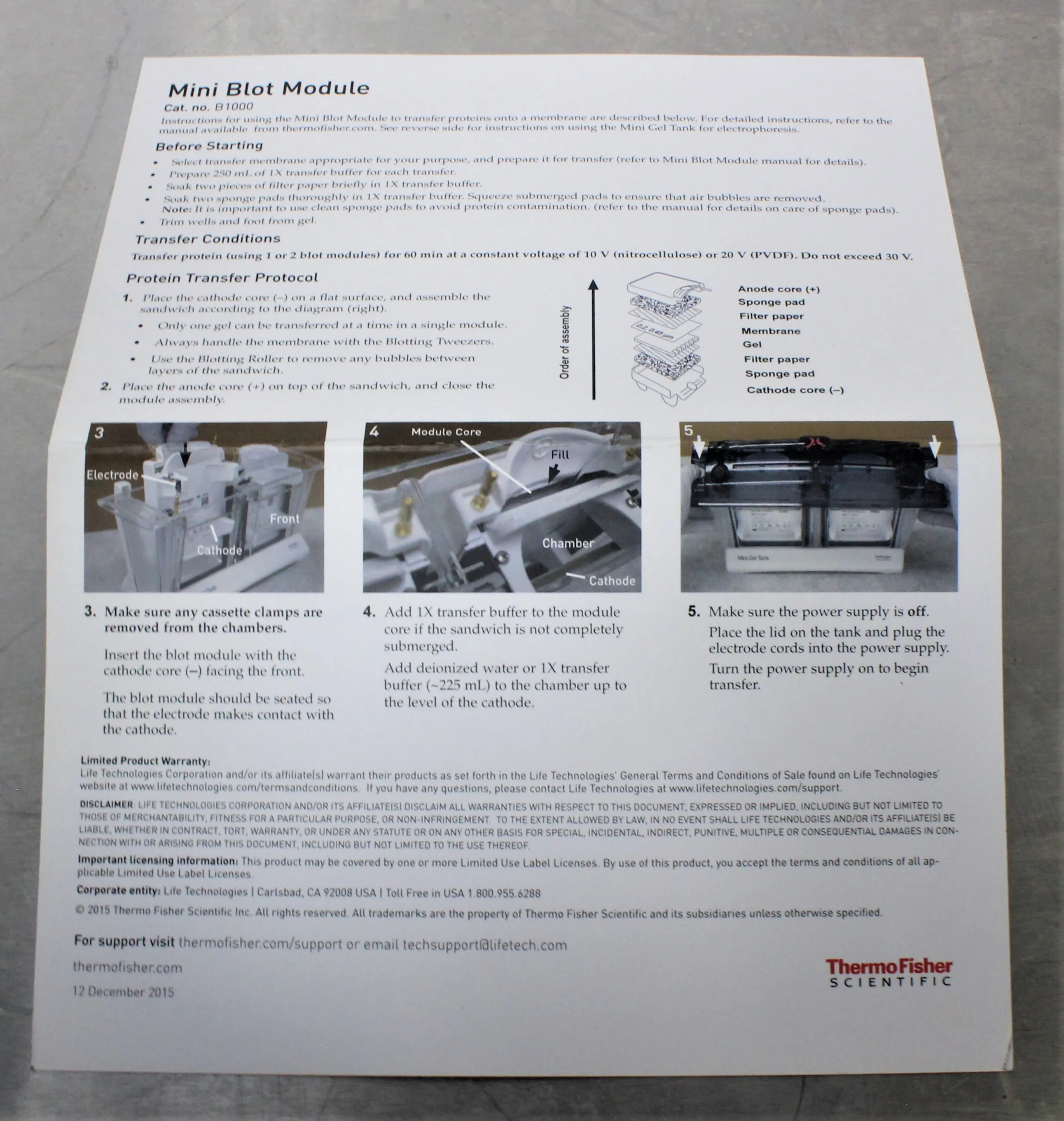 Invitrogen B1000 Mini Blot Module