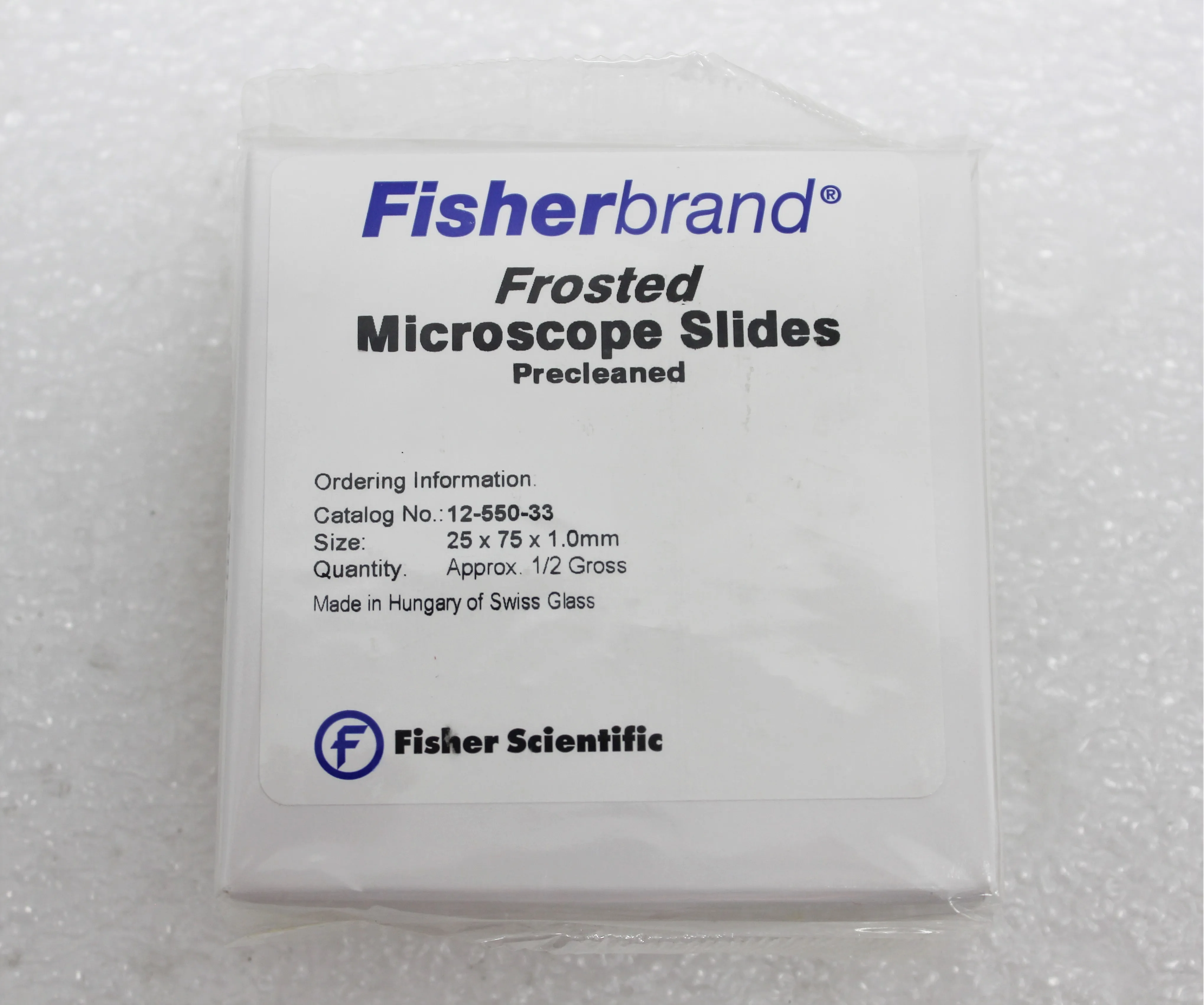 Fisherbrand Frosted Microscope Slides 12-550-33 (Lot of 7 packs)