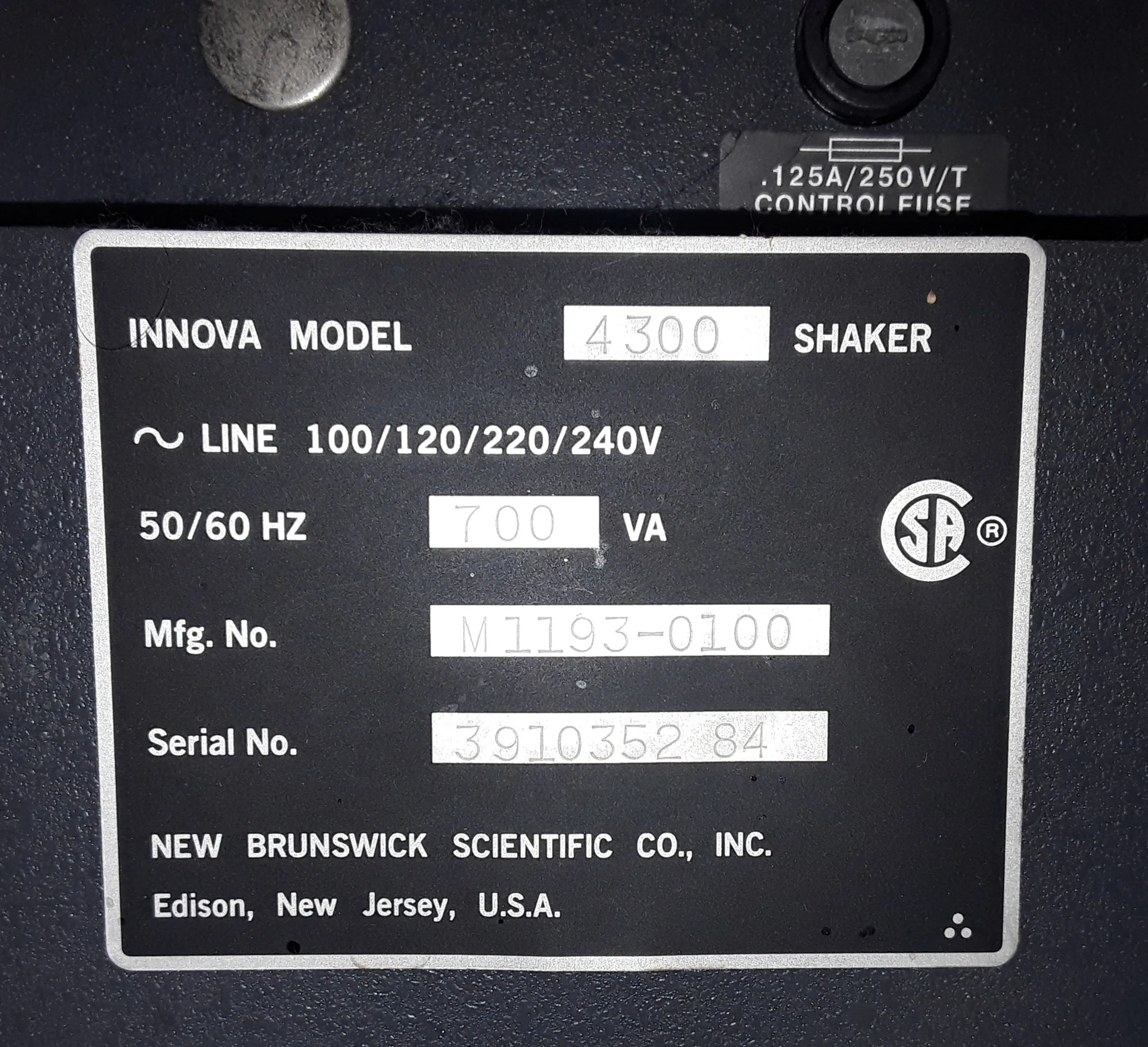 Used New Brunswick 4300 Shaker Incubator Shaker 120V/220V 50Hz/60Hz with 30-Day Warranty, 100% Parts and Labor