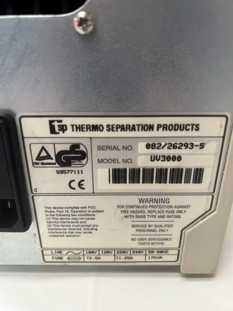 Thermo Seperation Products UV3000 UV/Vis Detector - Used