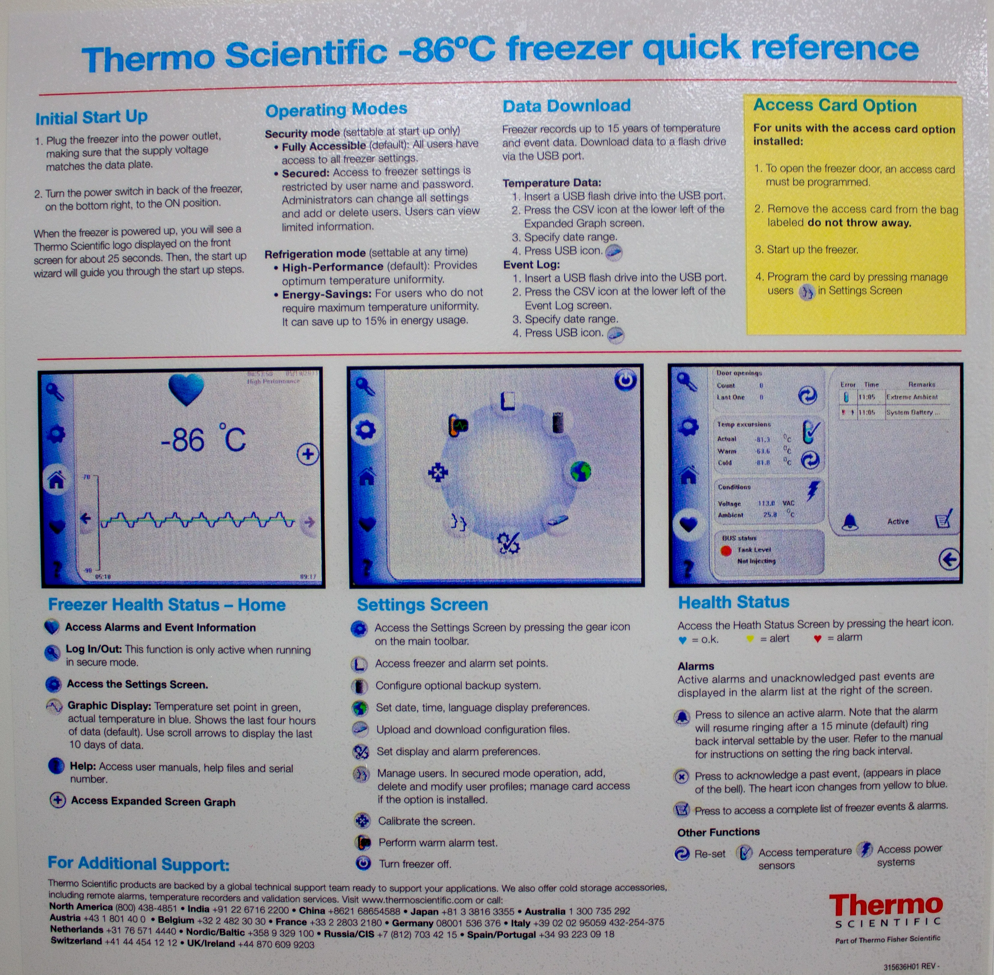 Thermo Revco UXF Ultra Low Temperature Freezer Model UXF60086D63