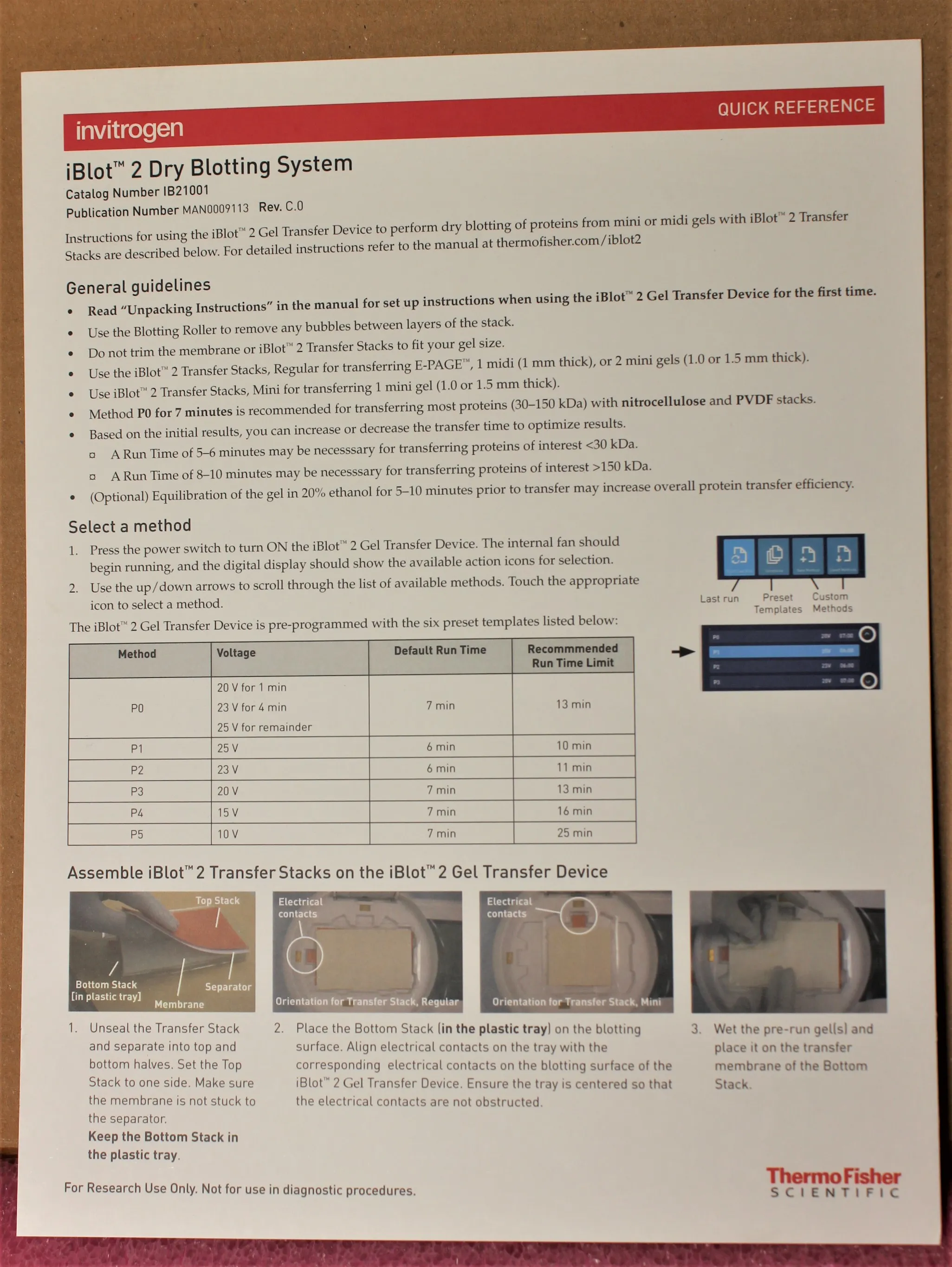 Life Technologies iBlot 2 Gel Transfer Device IB21001