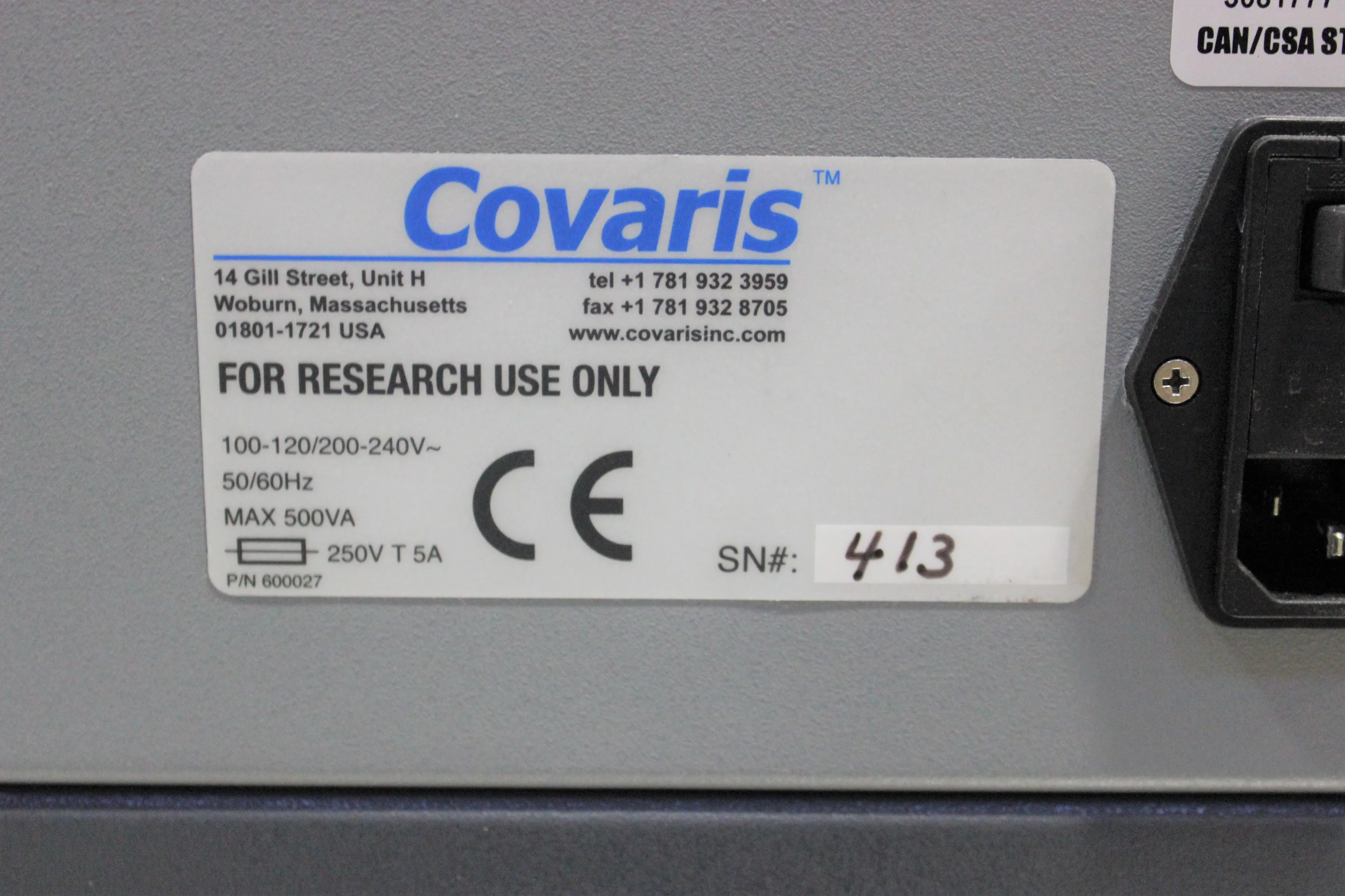 Covaris E210 Focused Ultra-Sonicator E210