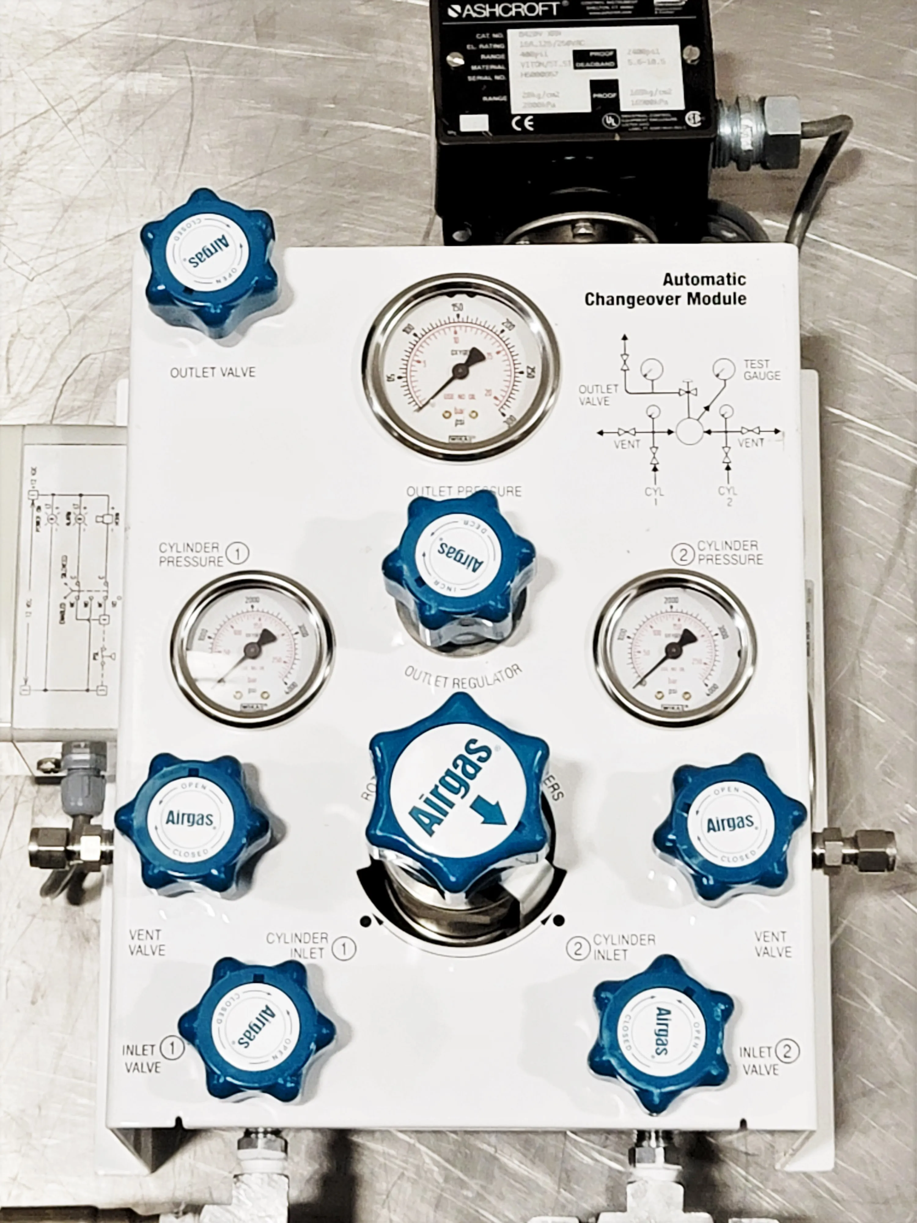 Airgas Automatic Changeover Module Y13-CP445DR