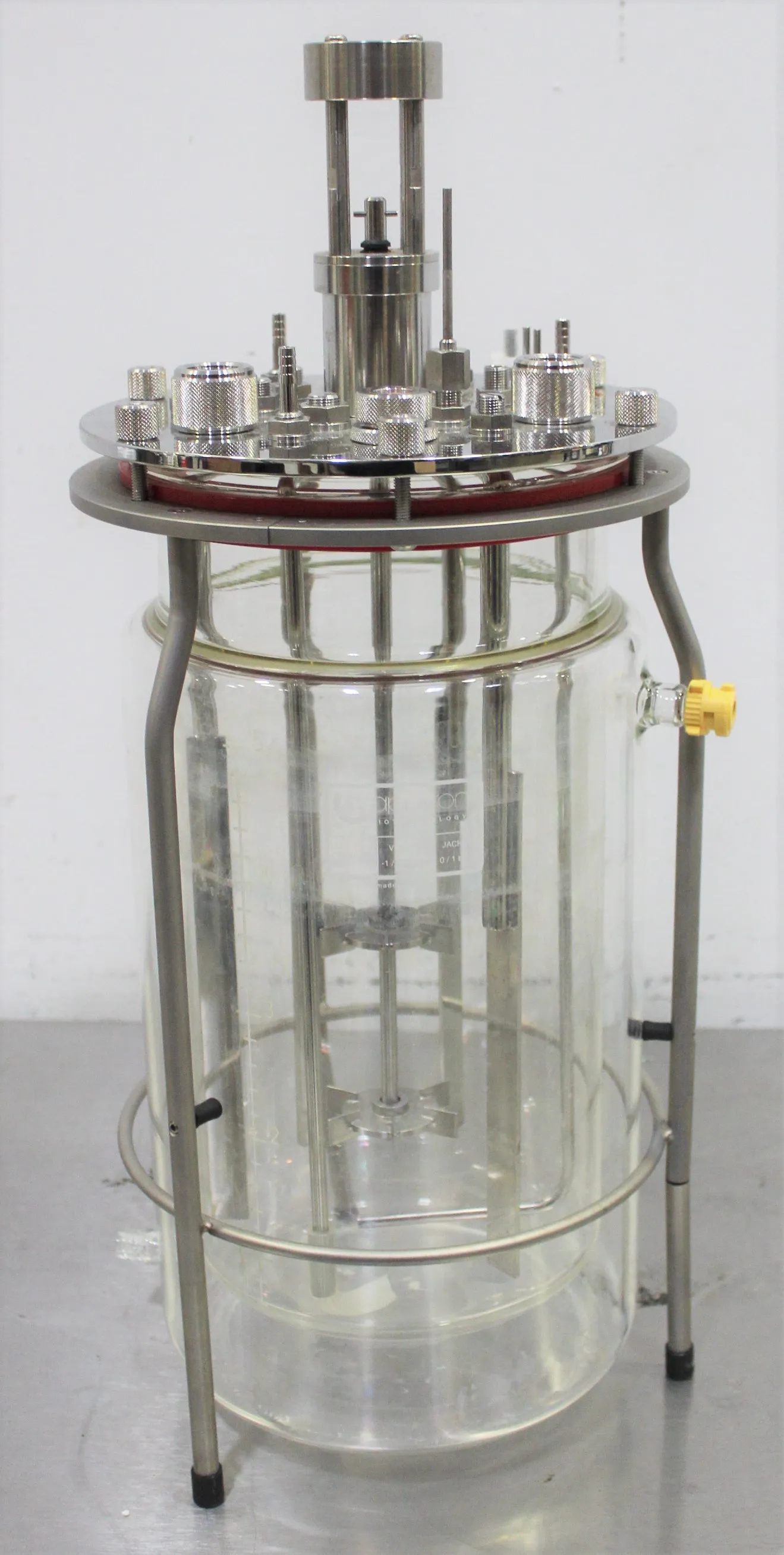 Applikon 5 Liter Bioreactor Autoclavable Glass Fermentation Pressure Mixing Vessel