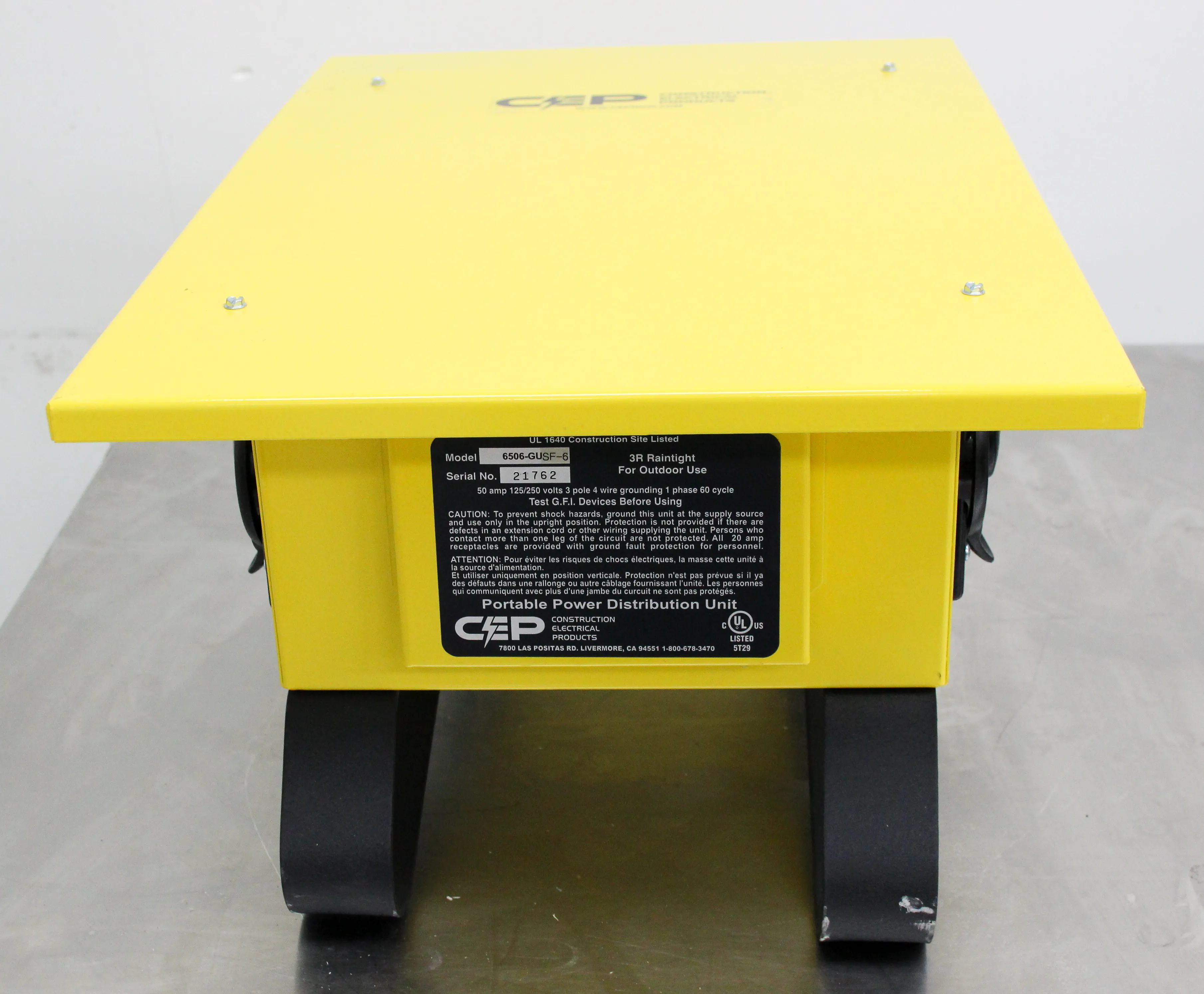 CEP Portable Power Distribution Unit Outdoor Temp Power Box Model 6506-GU