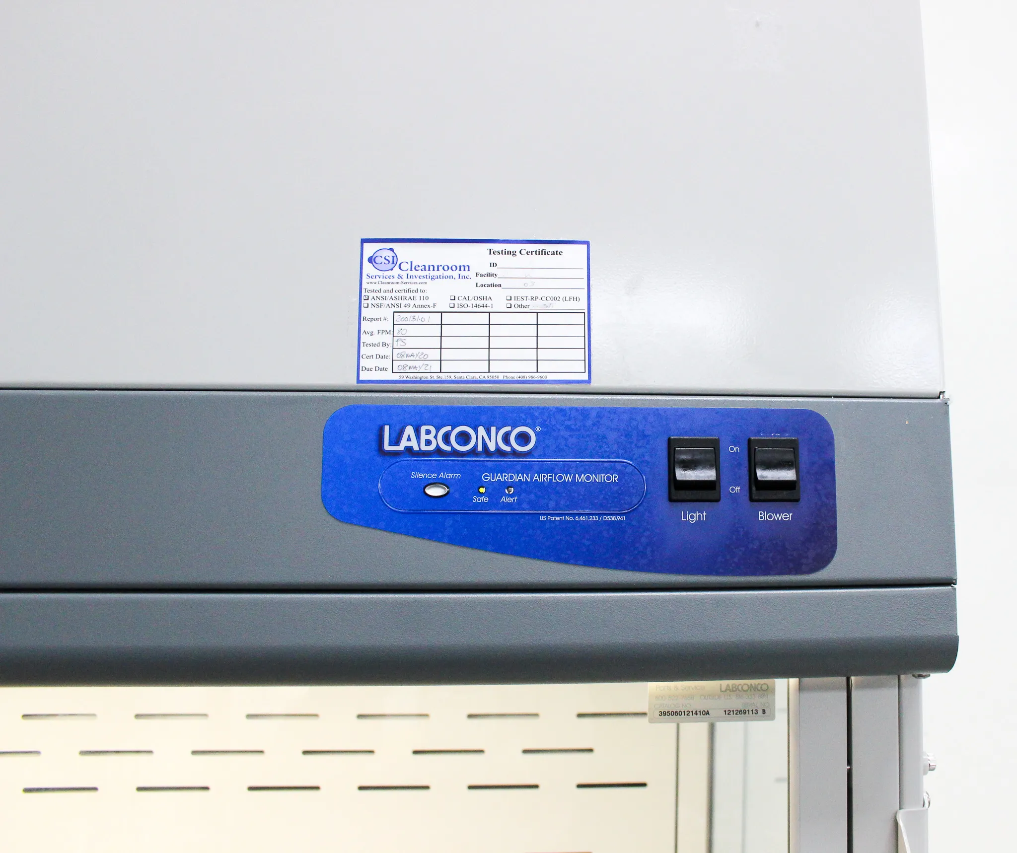 Labconco XPert 6' Filtered Balance System w/ Guardian Airflow Monitor