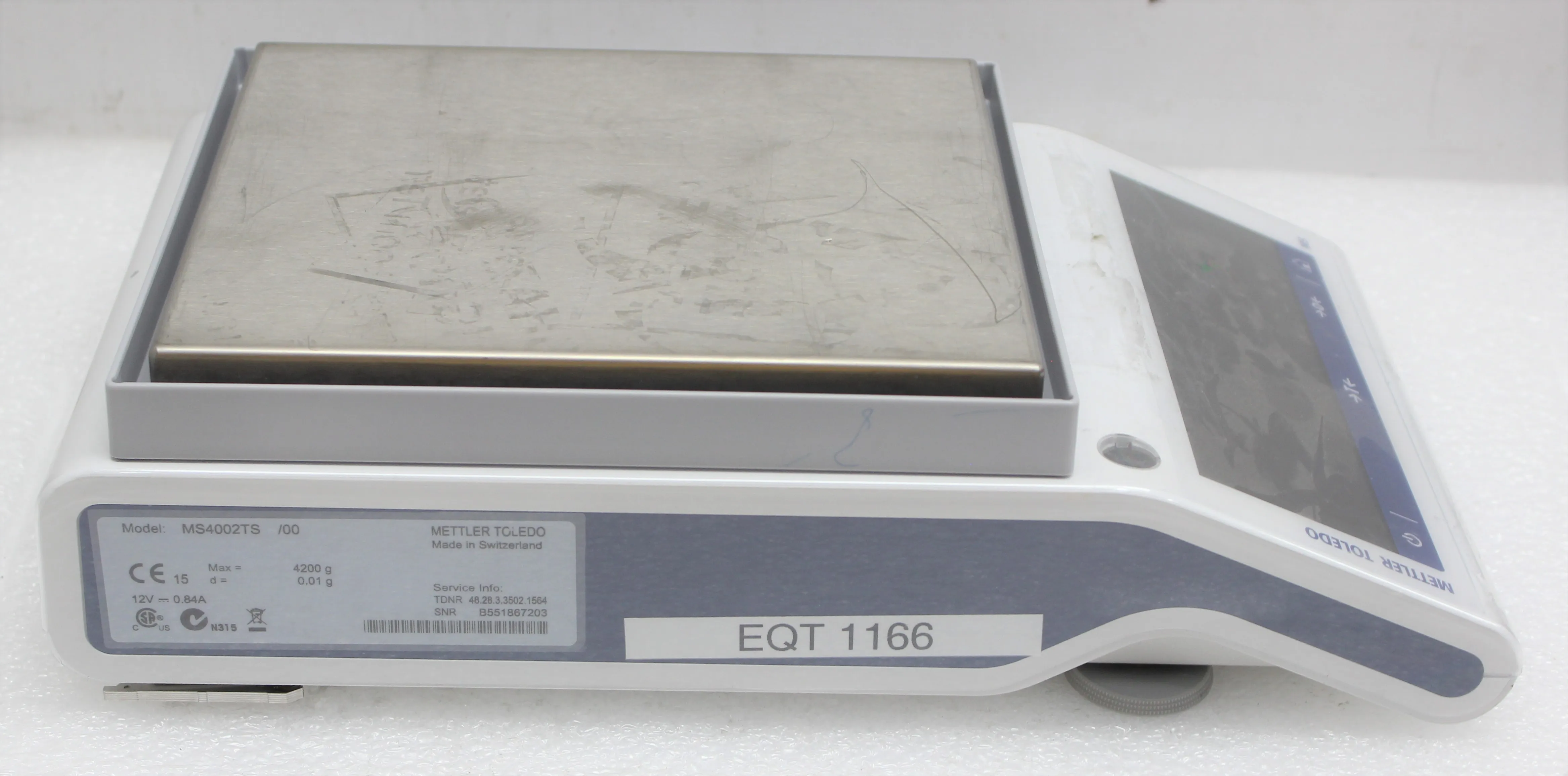 Mettler-Toledo MS4002TS/00 Analytical Balance - 4200g Capacity