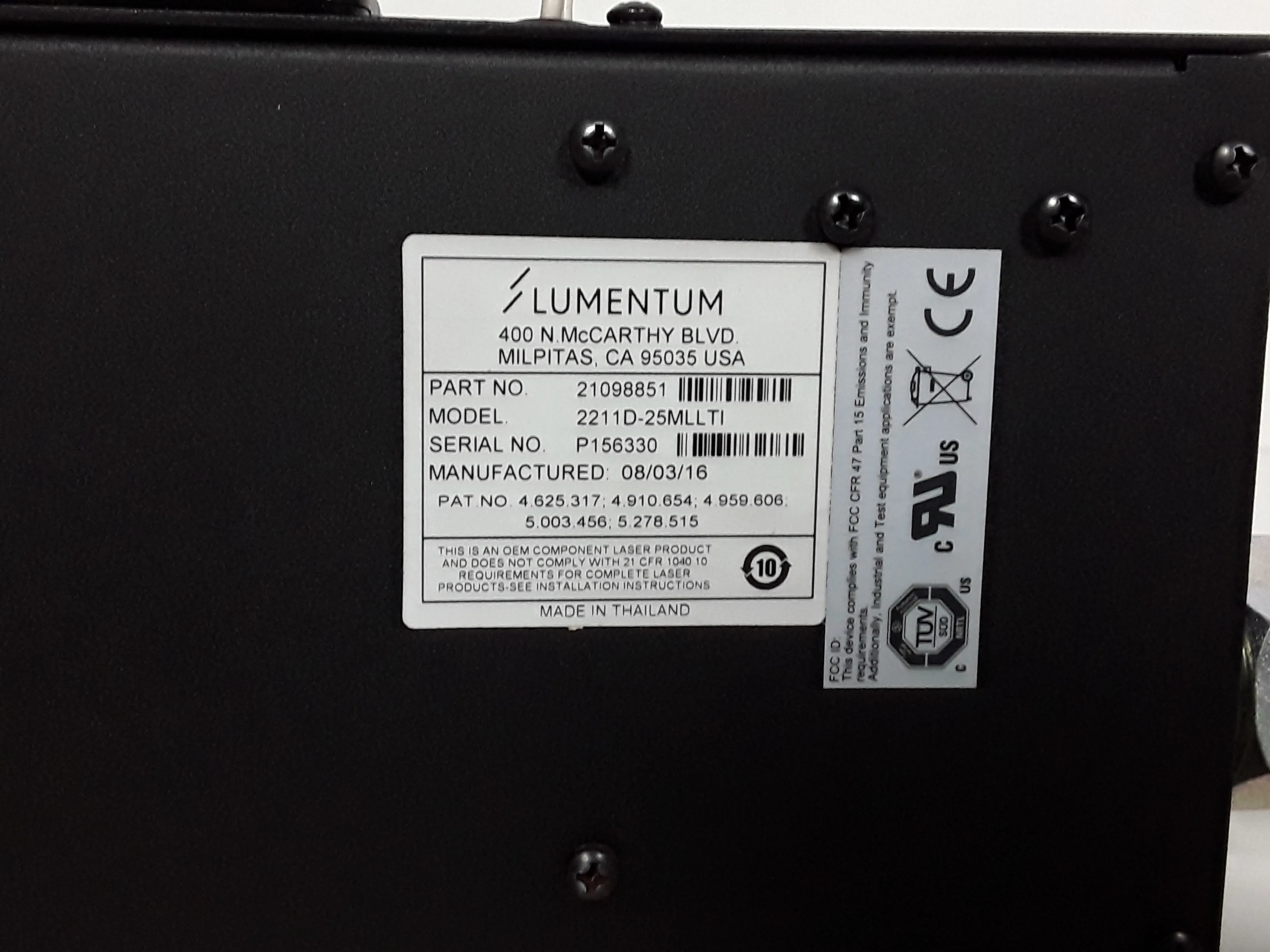 Lumentum Laser Head 2211D-25MLLTI