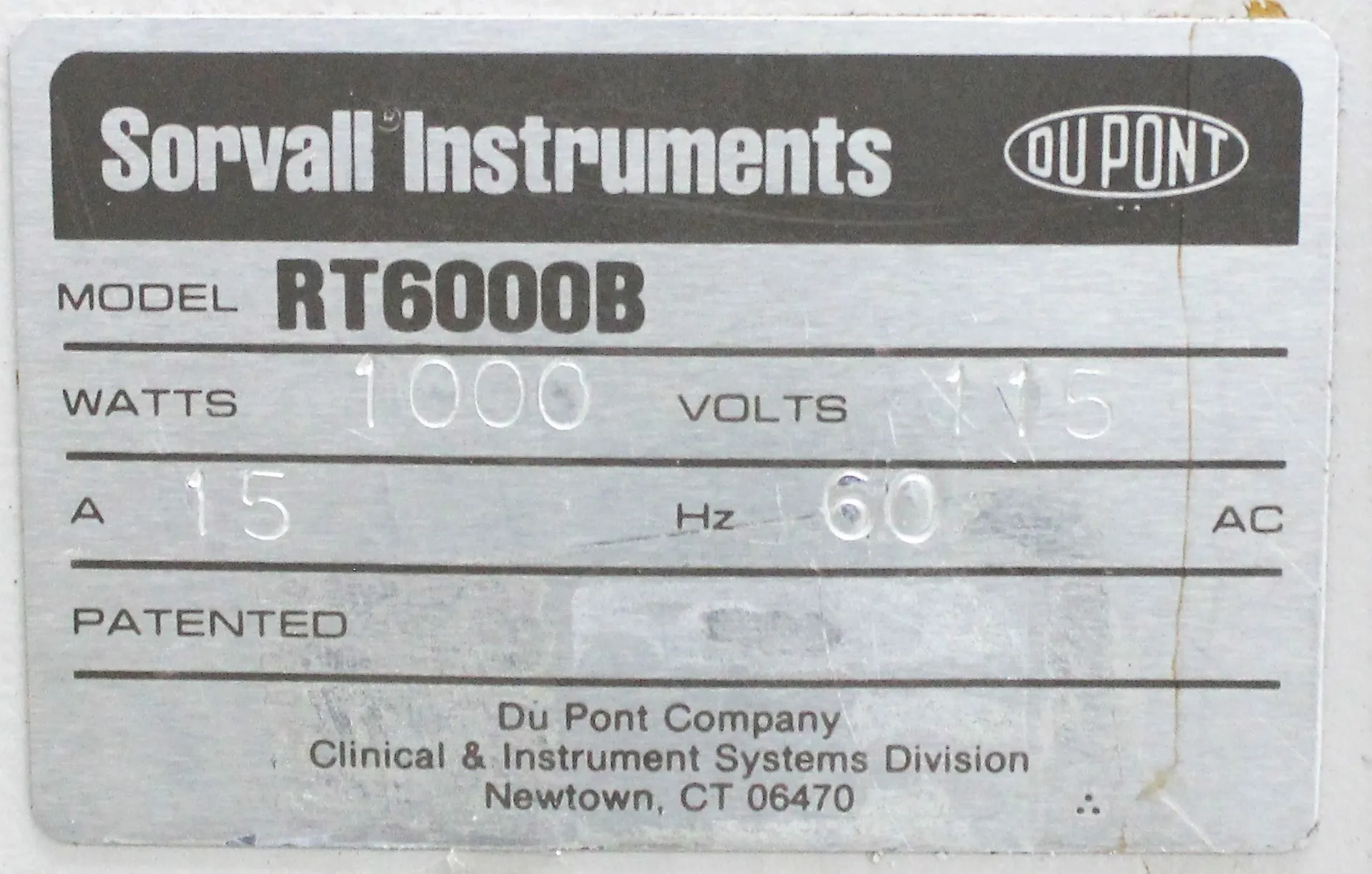 Sorvall Instruments RT6000B Benchtop Centrifuge