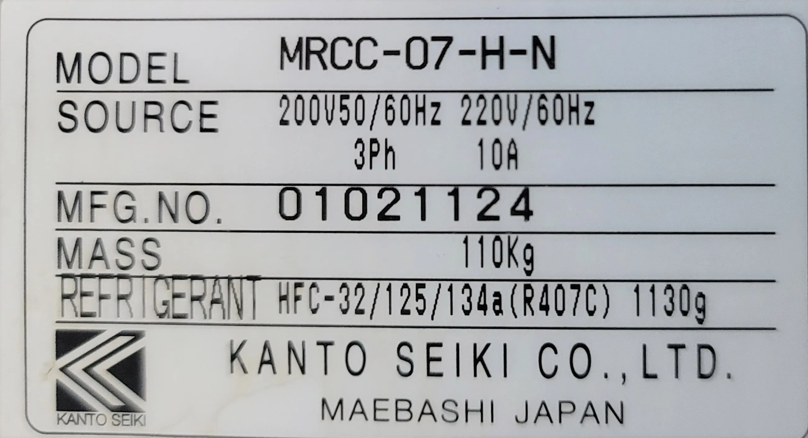 Kanto Seiki MRCC-07-H-N Circulator