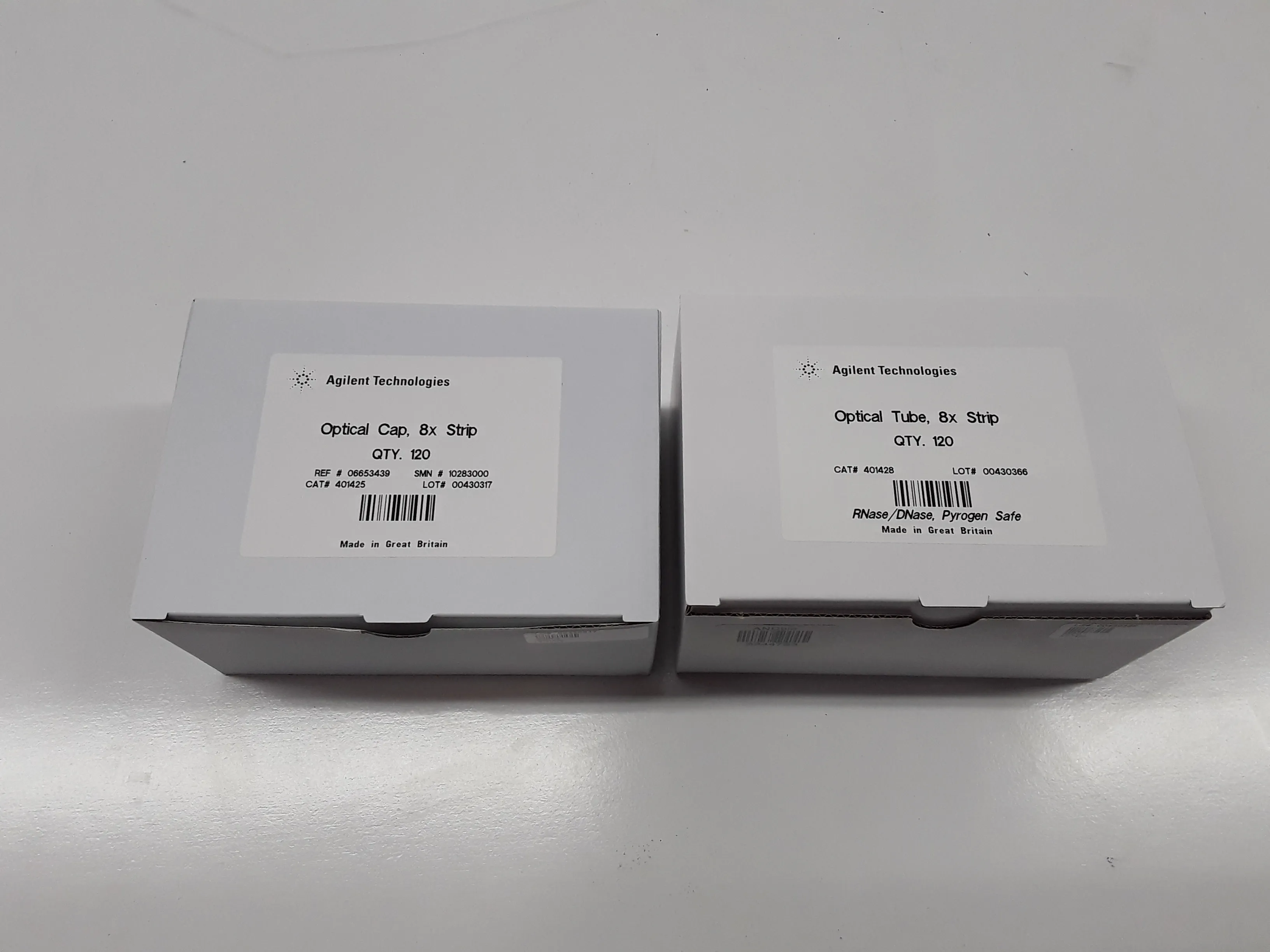 Agilent Technologies Optical Tube & Cap 8x Strip 401428/ Cap  401425