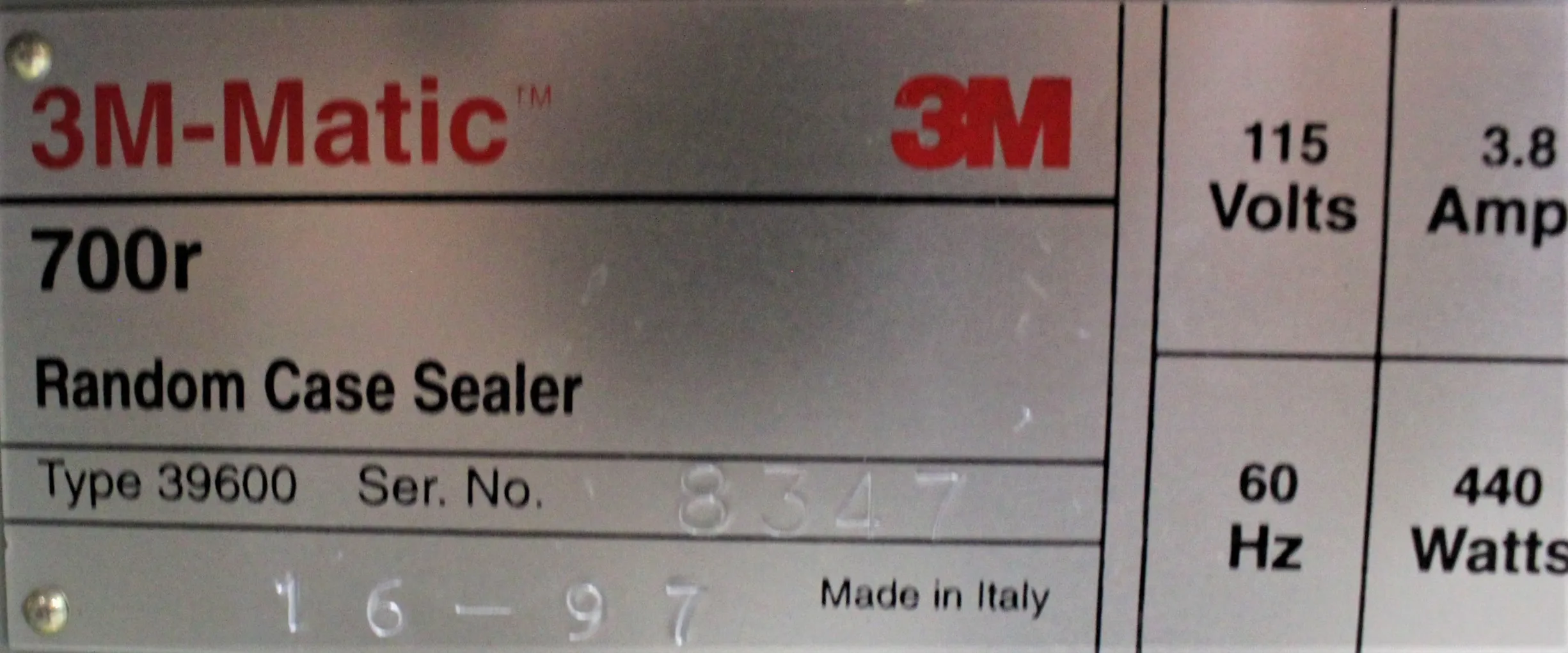 3M 3M-Matic Random Case Sealers 700r Used Packager / Bag Sealer