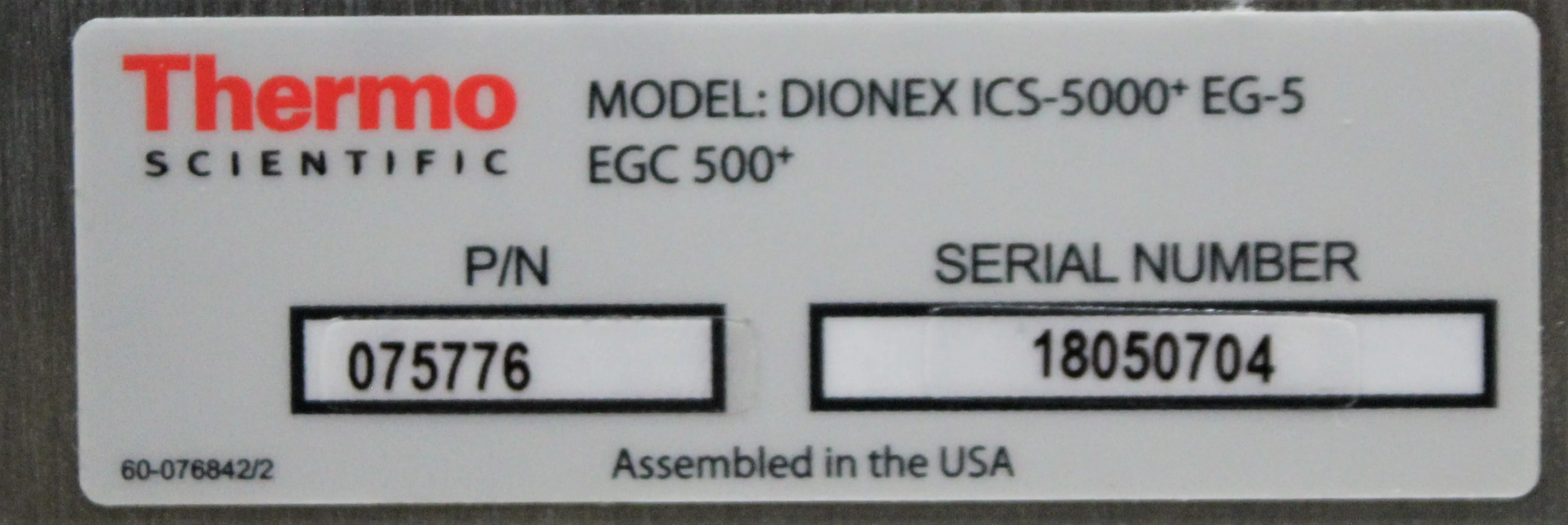 Thermo Scientific Dionex EG-5 Gas Generator