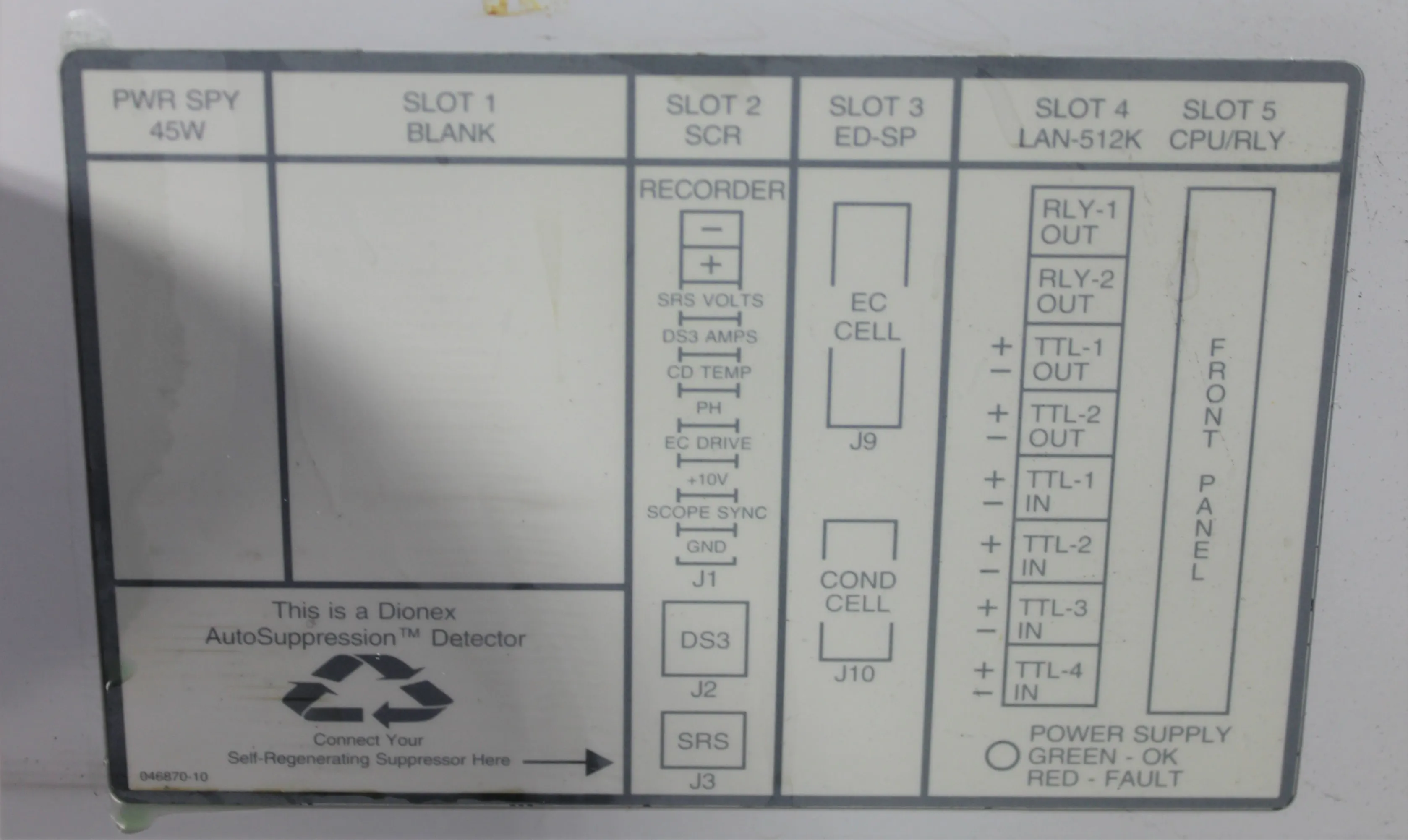 Dionex ED50-1 Electrochemical Detector