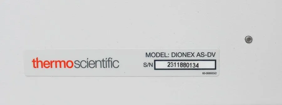 Thermo Scientific Dionex AS-DV PN: 068888