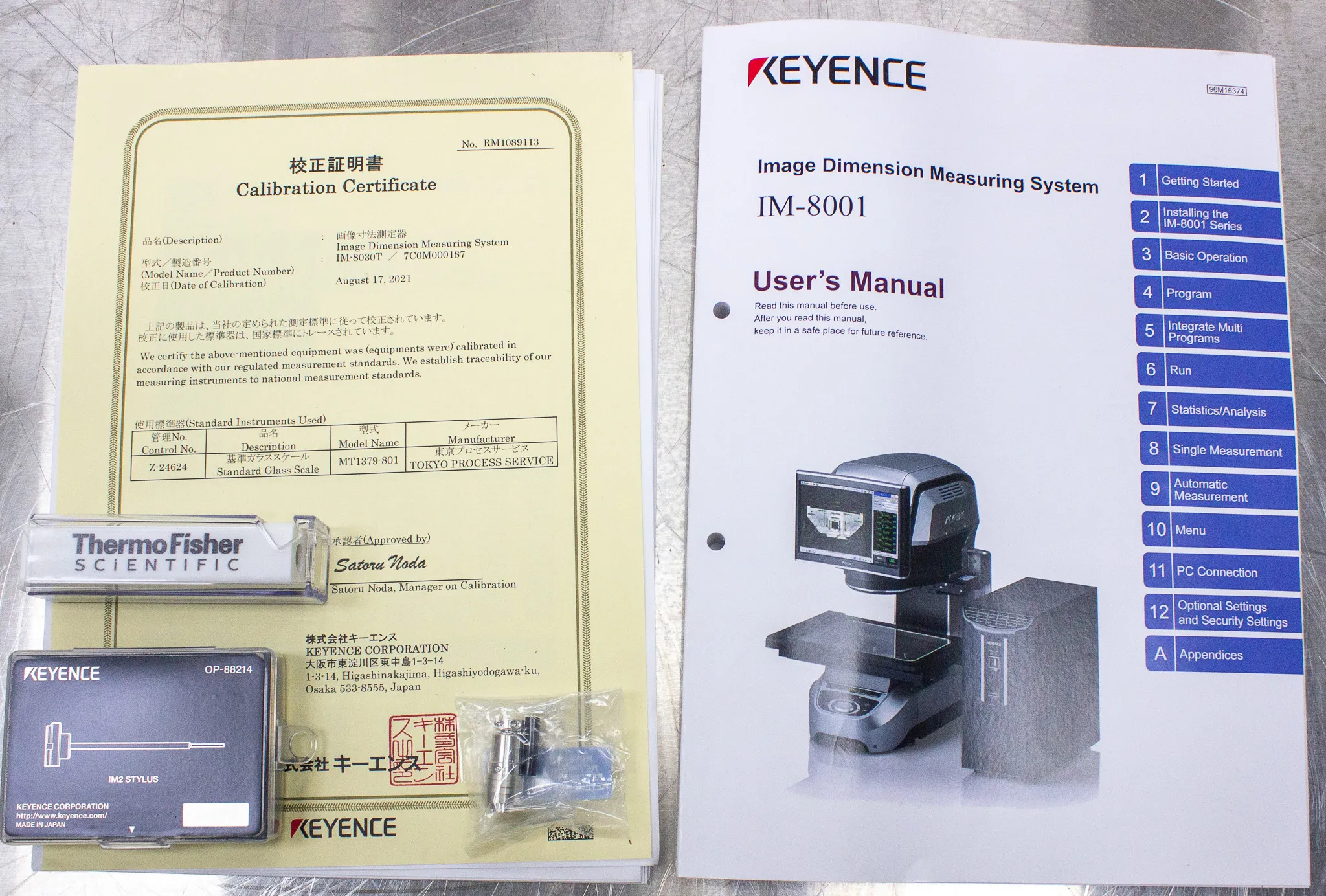 Keyence IM-8030T Image Dimension Measurement System w/ Controller