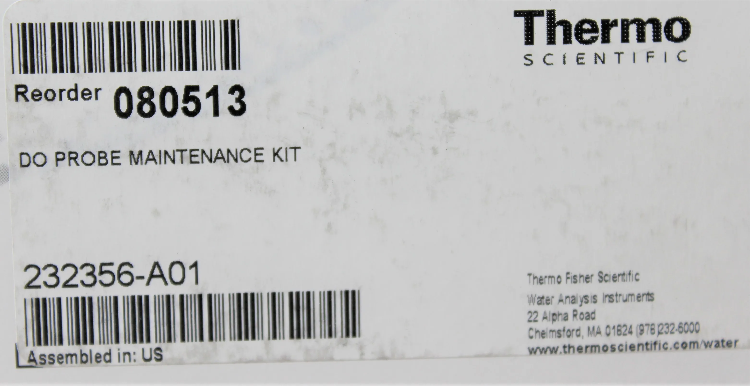 Thermo Scientific Orion Probe Maintenance Kit for Dissolved Oxygen Meters Model 080513