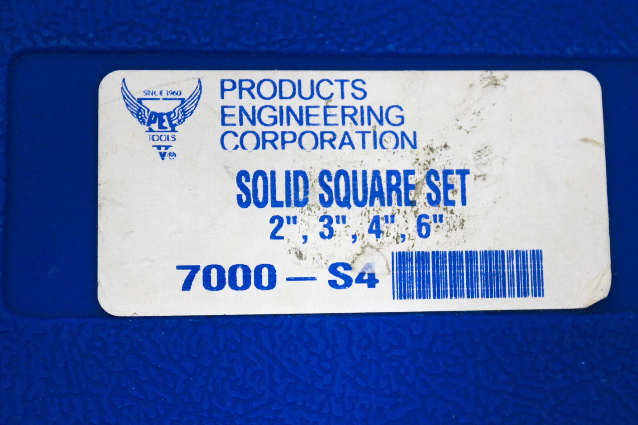 PEC Tools 7000-S4 Solid Square Set Machinist Squares High Quality Tool Steel 2, 3, 4, 6-inch Blades