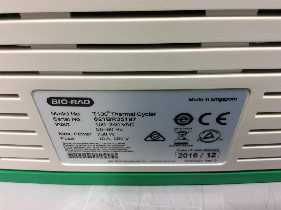 Bio-rad T100 Thermal Cycler