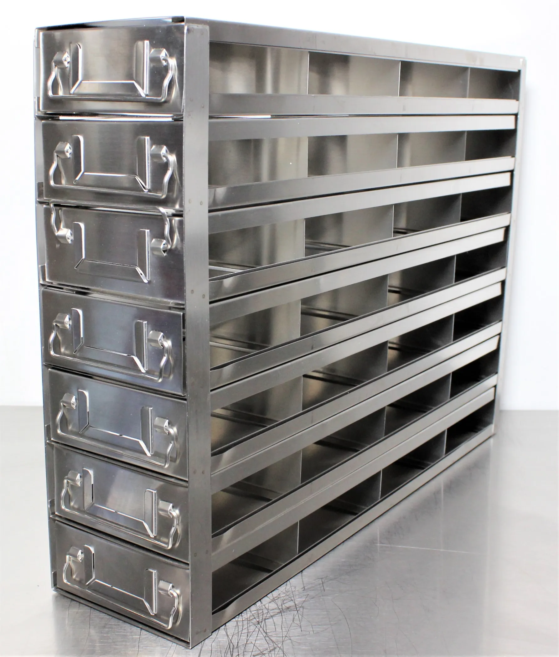 Used Freezer Storage Rack - 28 Compartments